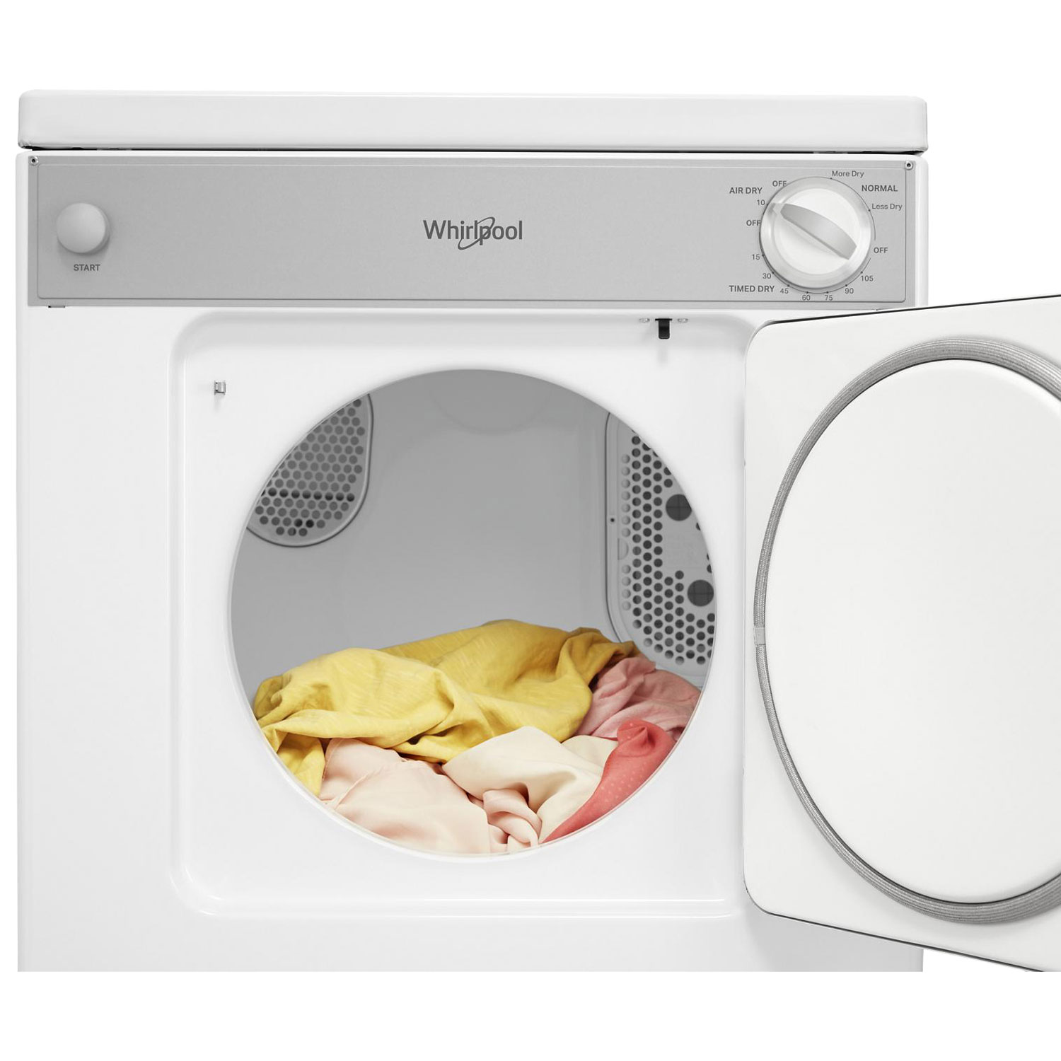 Sécheuse électrique 3,4 pi³ de Whirlpool - Blanc