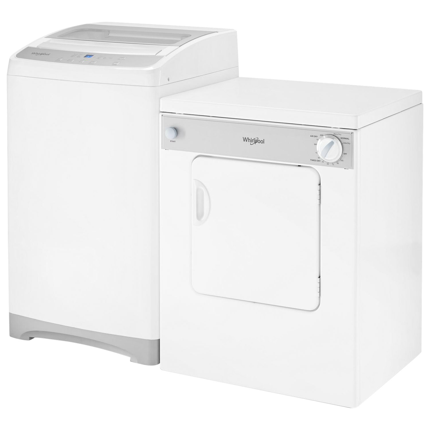 Sécheuse électrique 3,4 pi³ de Whirlpool - Blanc