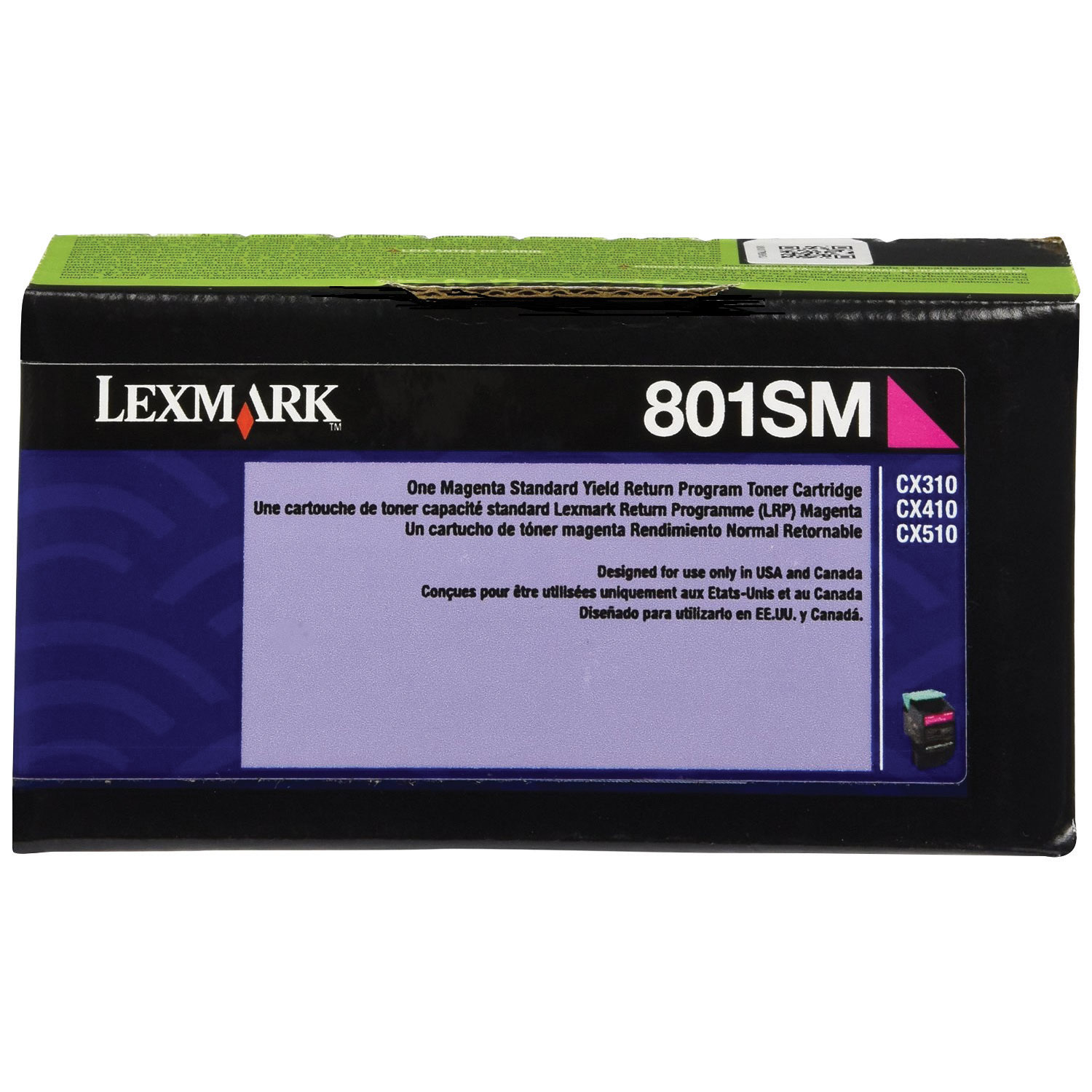 Lexmark 801SM Magenta Return Program Toner