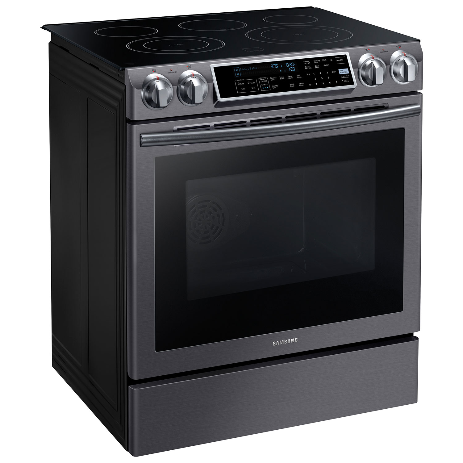 Samsung 30 58 Cu Ft Slide In Smooth Top Electric Range