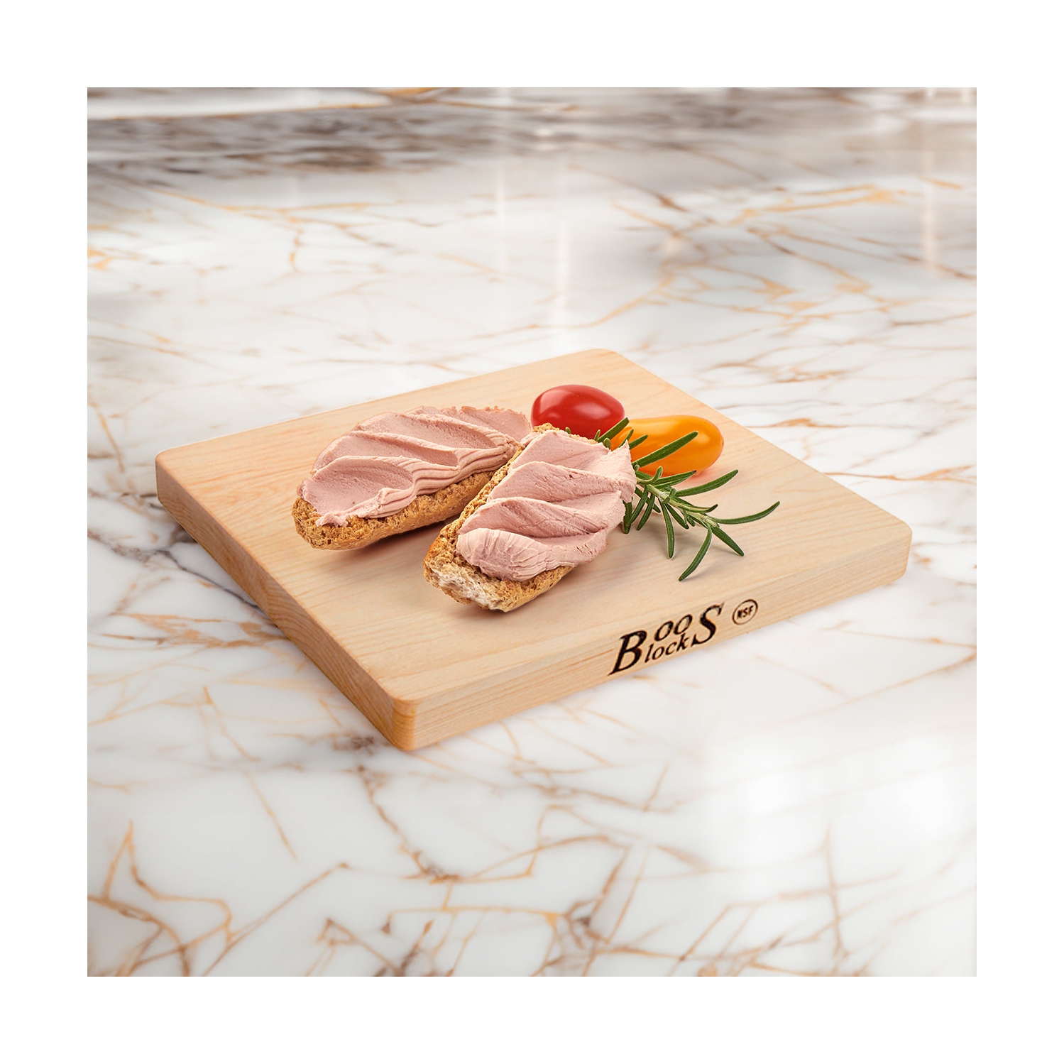 BoosBlock – planche à découper à grain Maple Edge, 10 x 10 à 1 po d’épaisseur