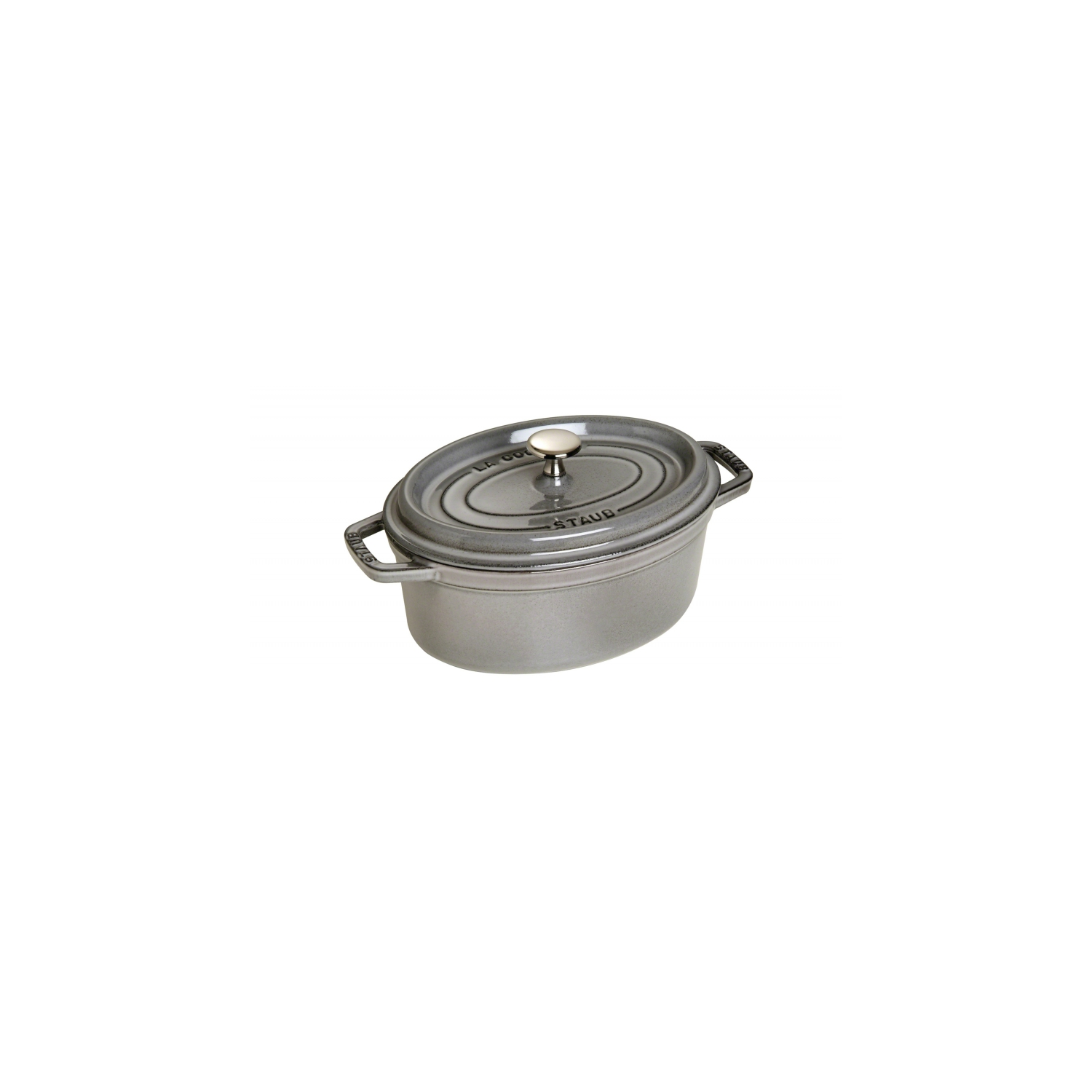 Cocotte ovale grise Staub - 5,7&nbsp;qt. / 5,5&nbsp;L