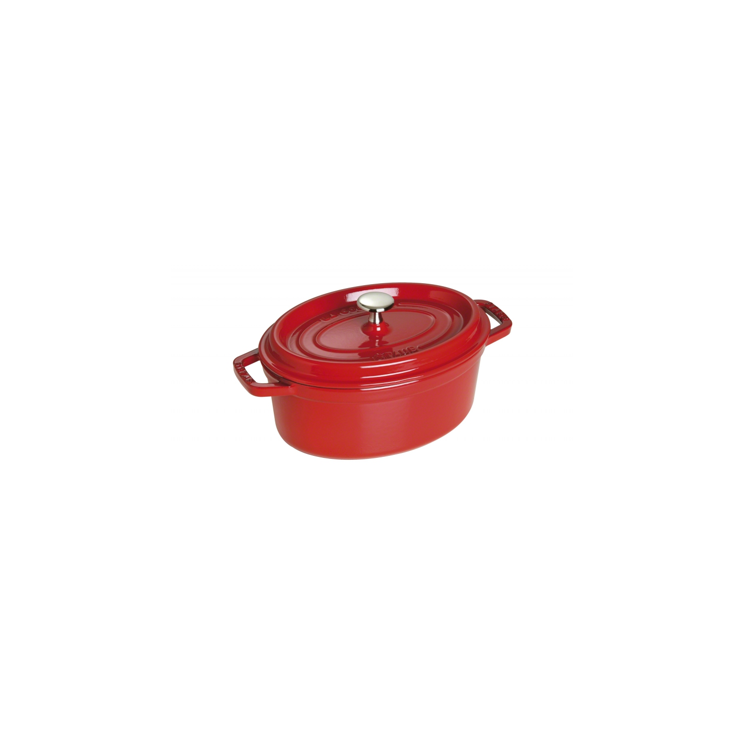Cocotte ovale rouge cerise Staub - 5.7 pte/ 5.5 L