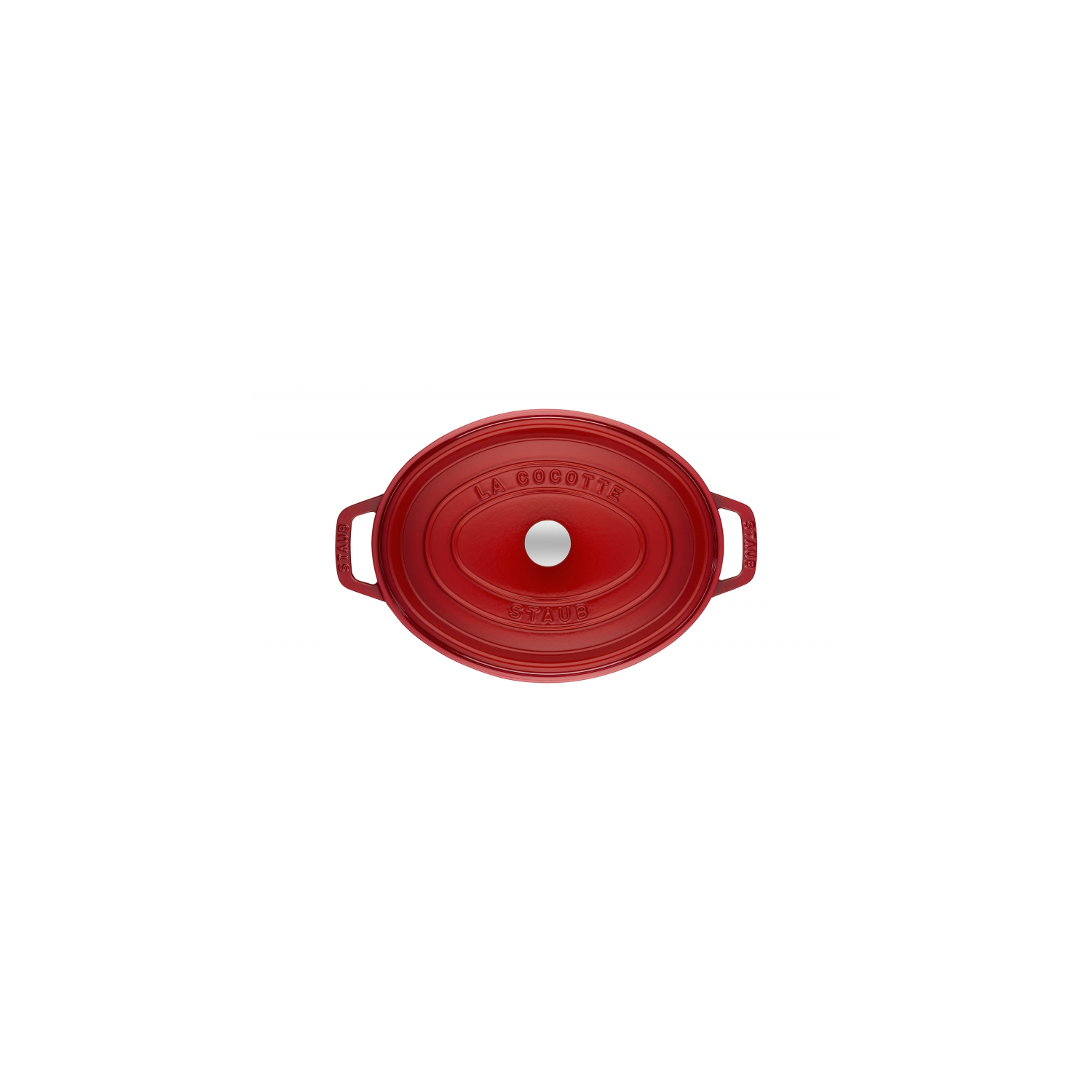 Cocotte ovale rouge cerise Staub - 5.7 pte/ 5.5 L
