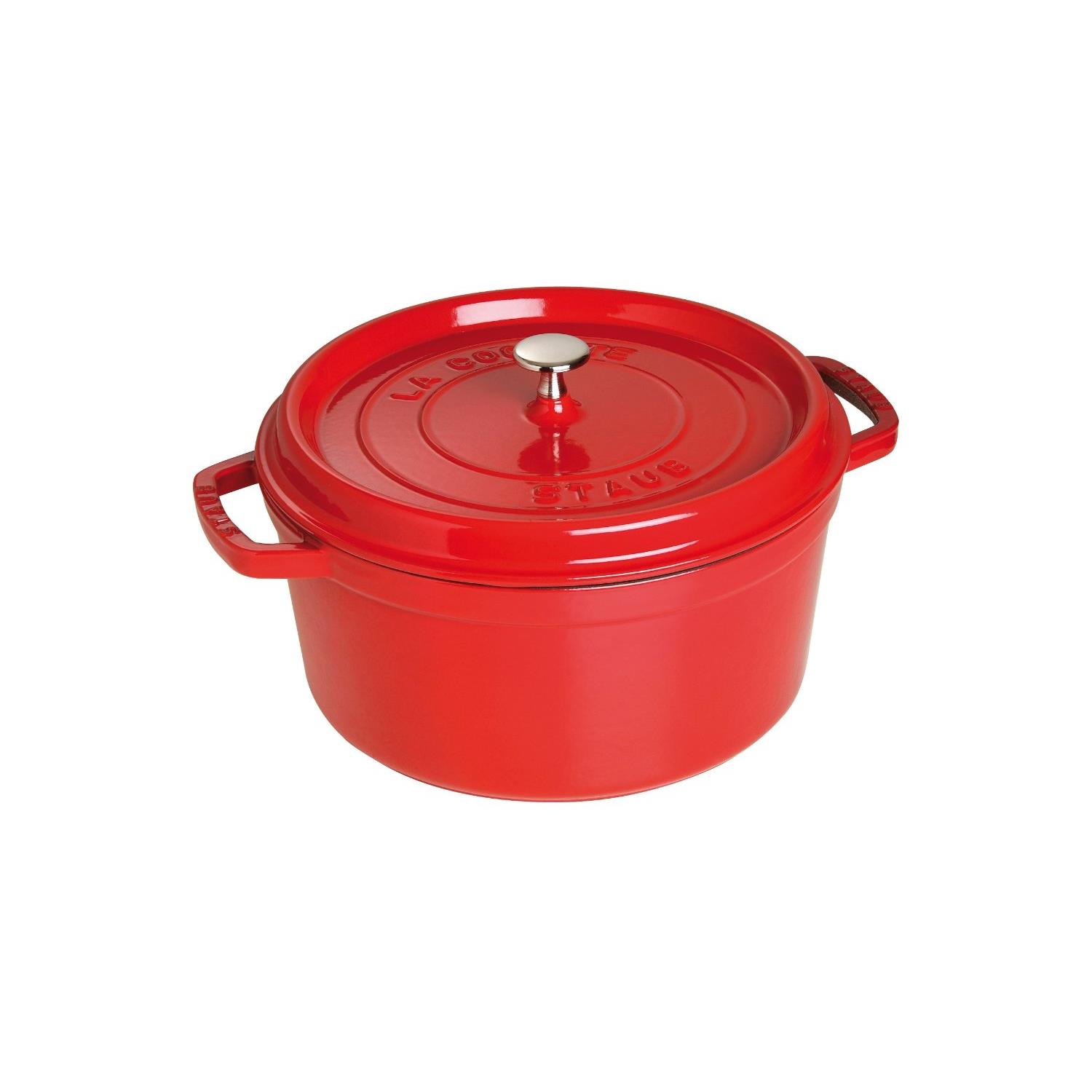 Staub Cherry Red Round Cocotte - 7.0 qt. / 6.7 L | Best Buy Canada