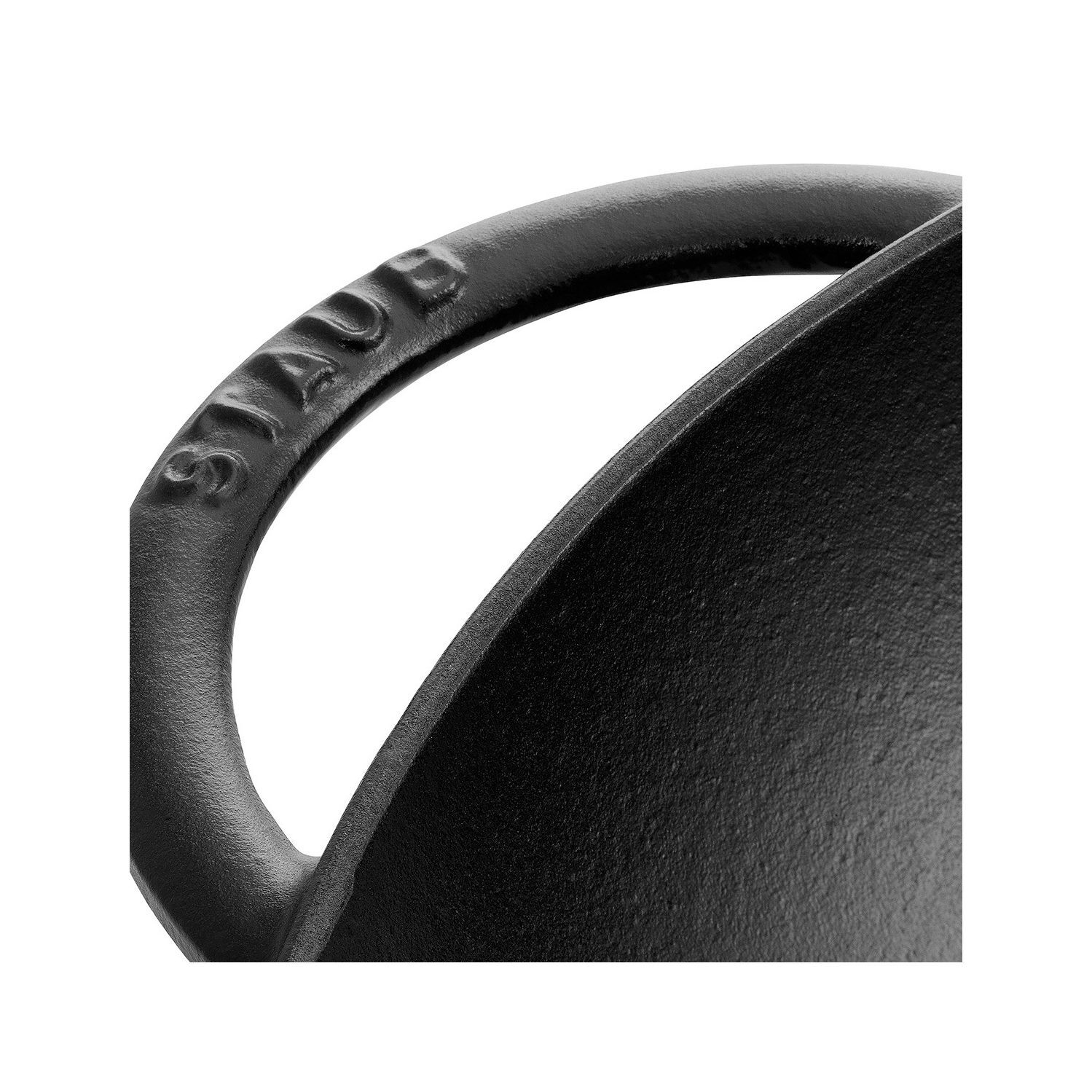 Staub Cast Iron Wok with Glass Lid - Black