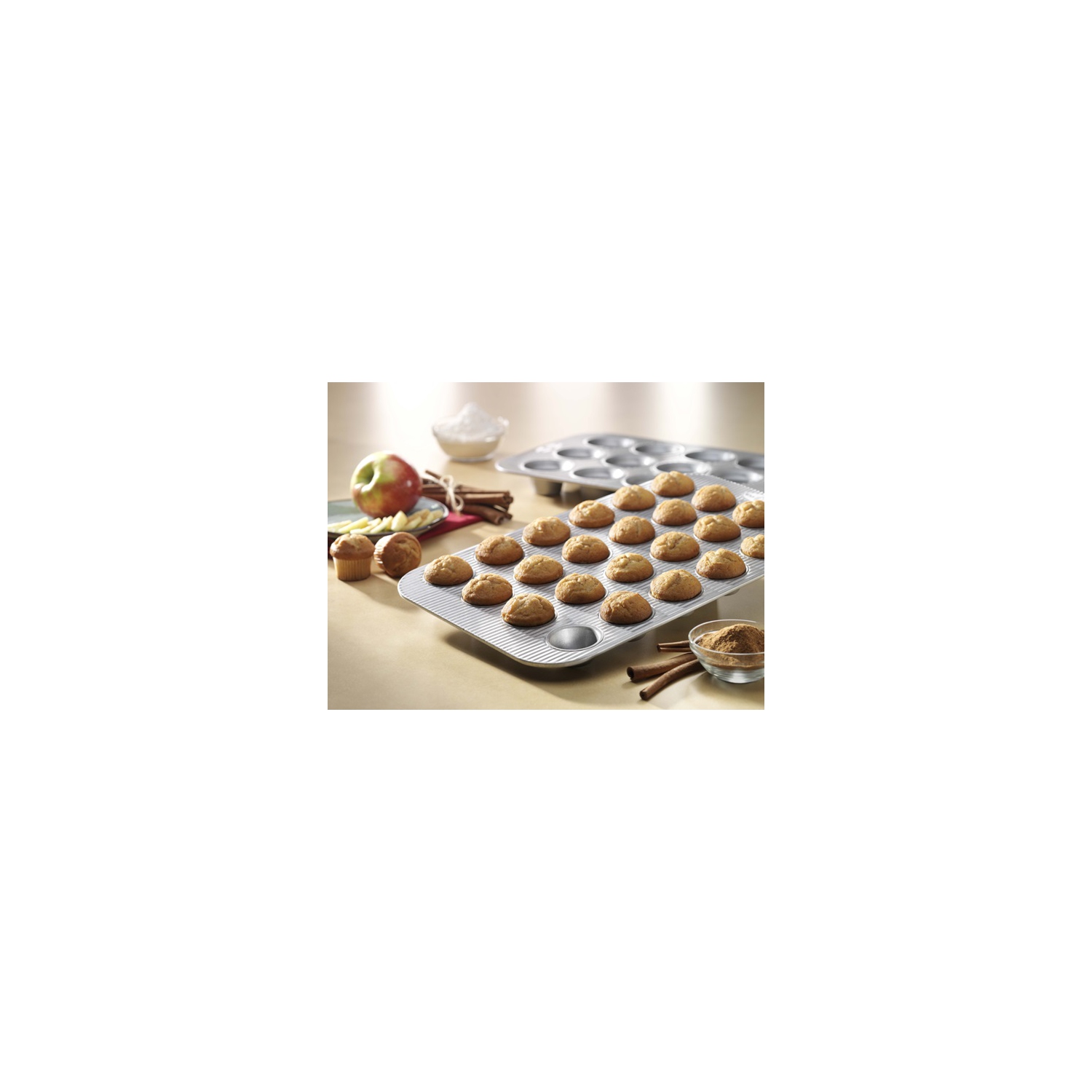 USA Pan Non-Stick Mini Muffin Pan, 24-Well