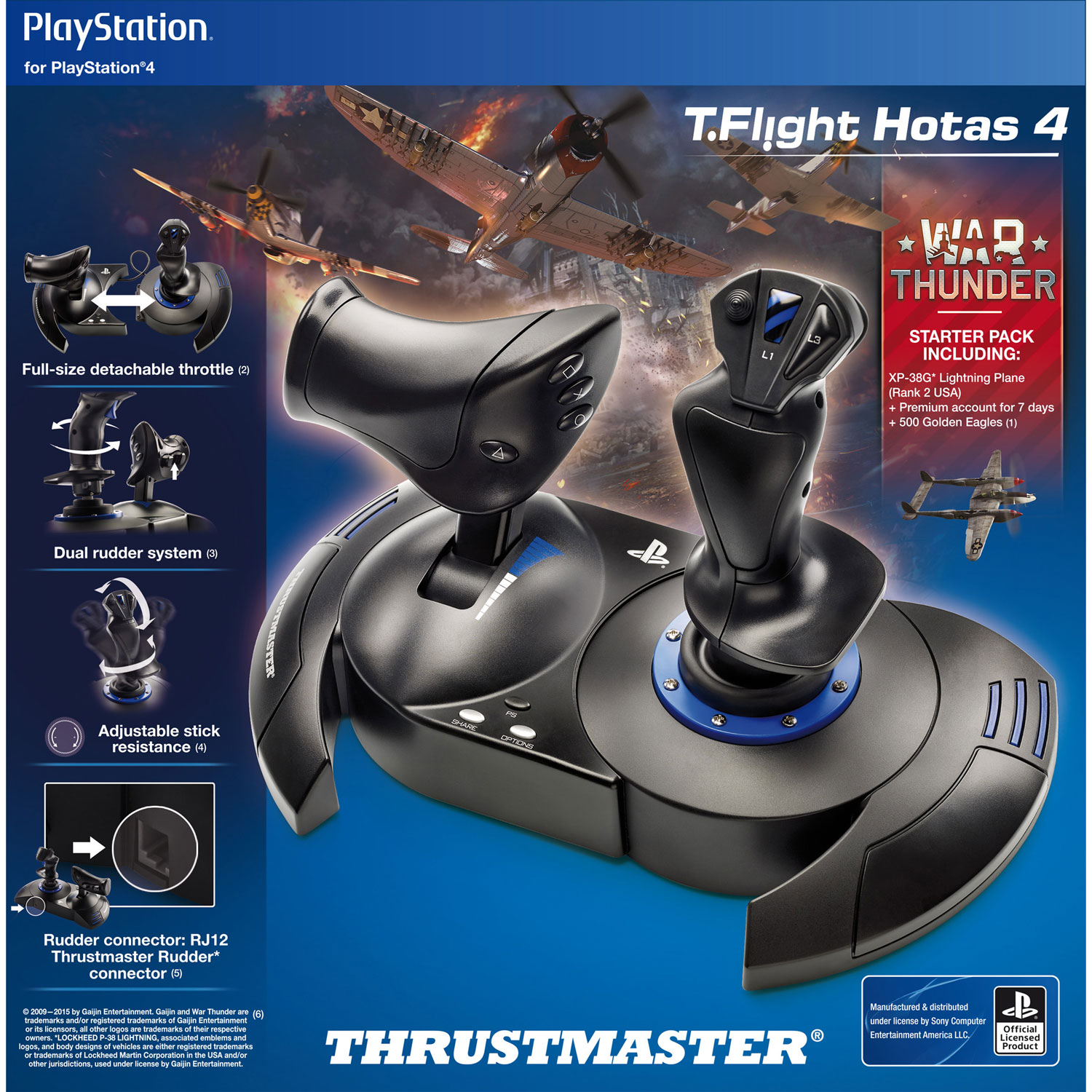 Thrustmaster T.Flight Hotas 4 Flight Stick for PS5/PS4/PC