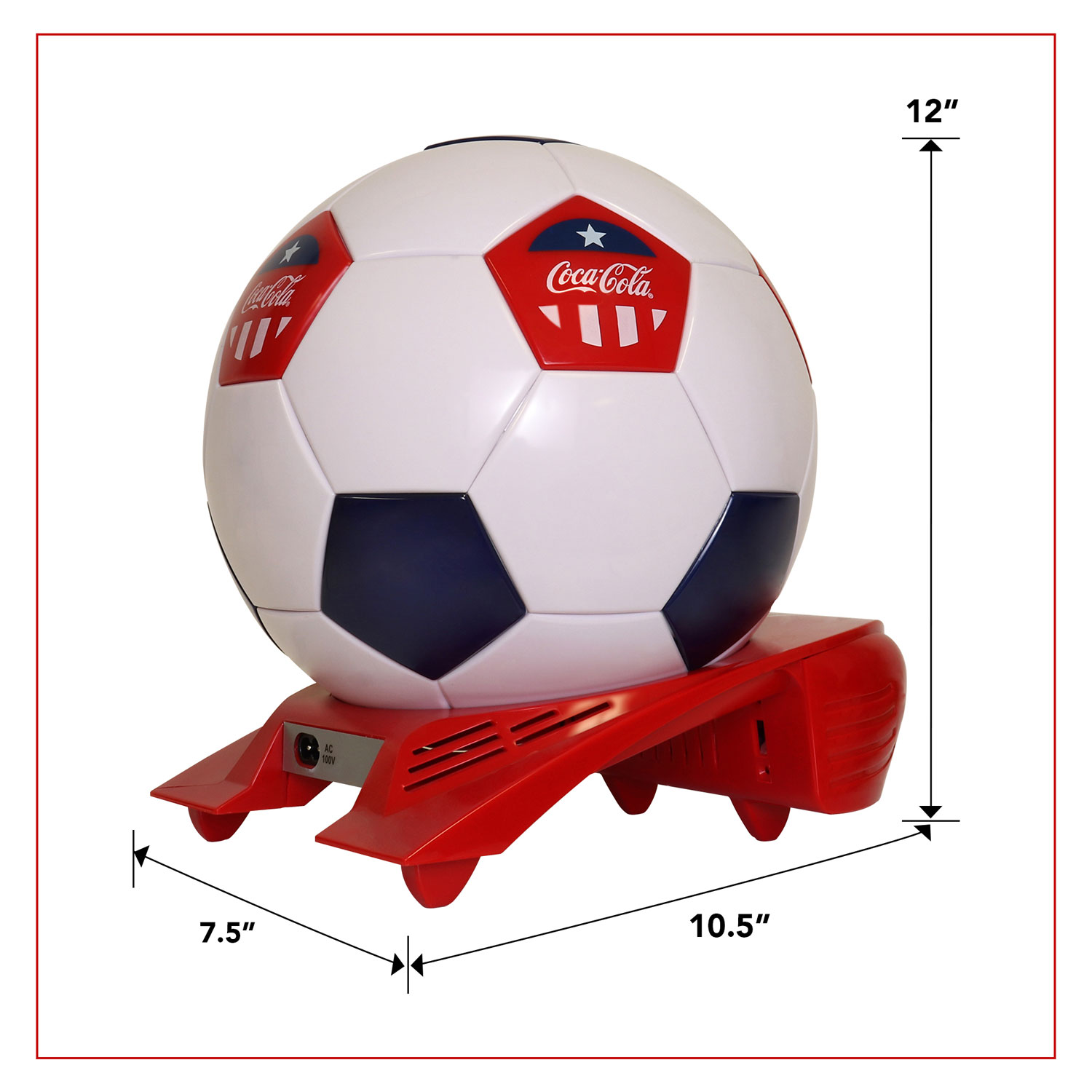 Koolatron Coca-Cola Soccer Ball Beverage Cooler