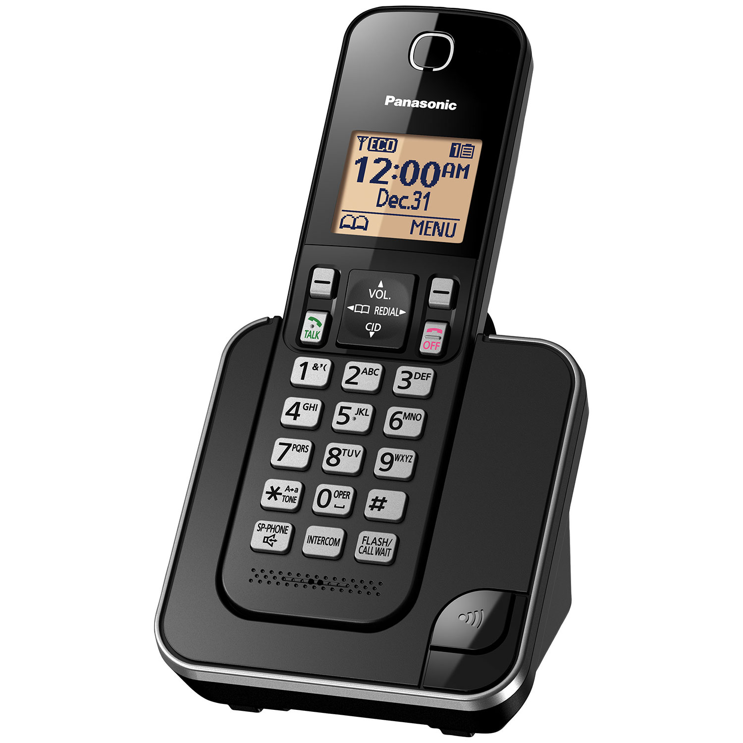 Panasonic 1-Handset DECT Cordless Phone (KXTGC380B) | Best Buy Canada