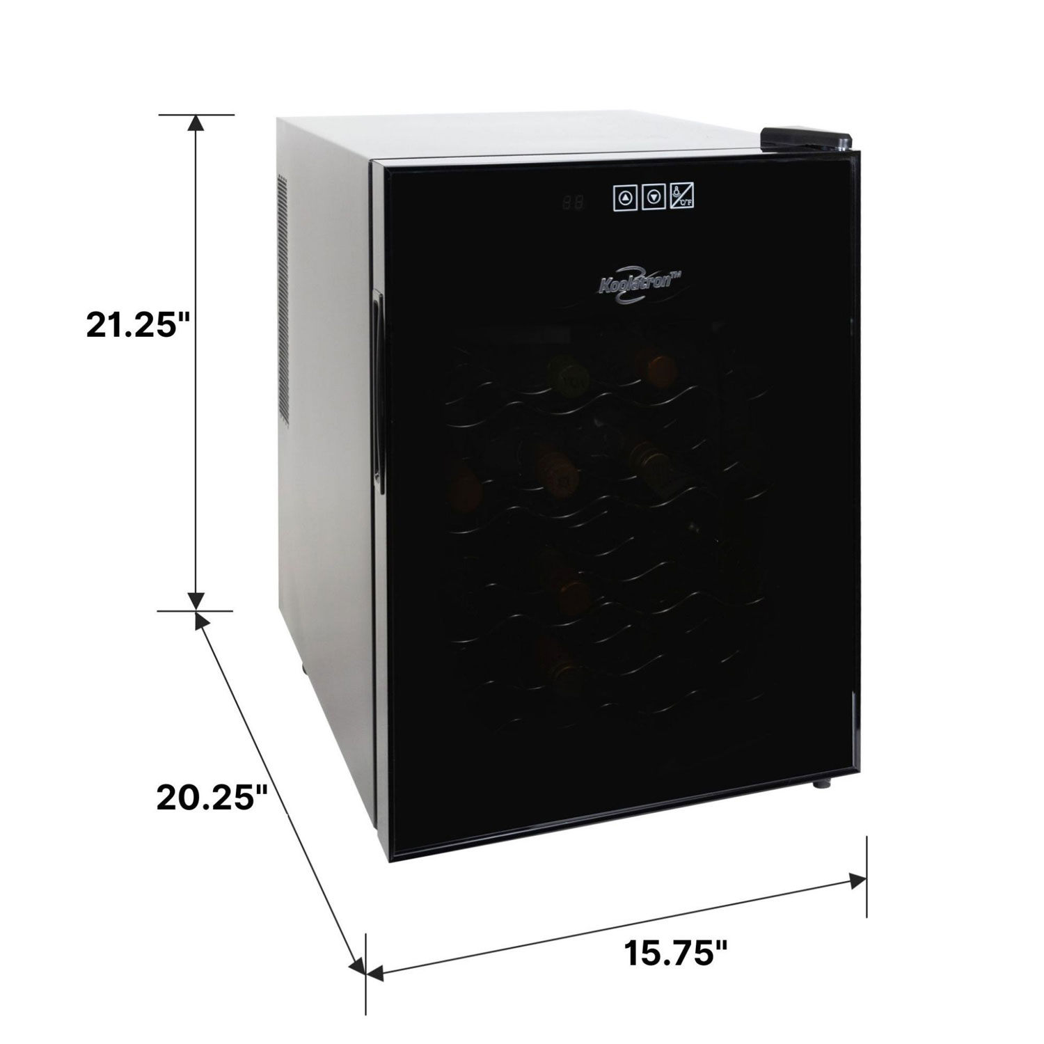 Koolatron 20-Bottle Thermoelectric Freestanding Wine Cooler / Wine Fridge