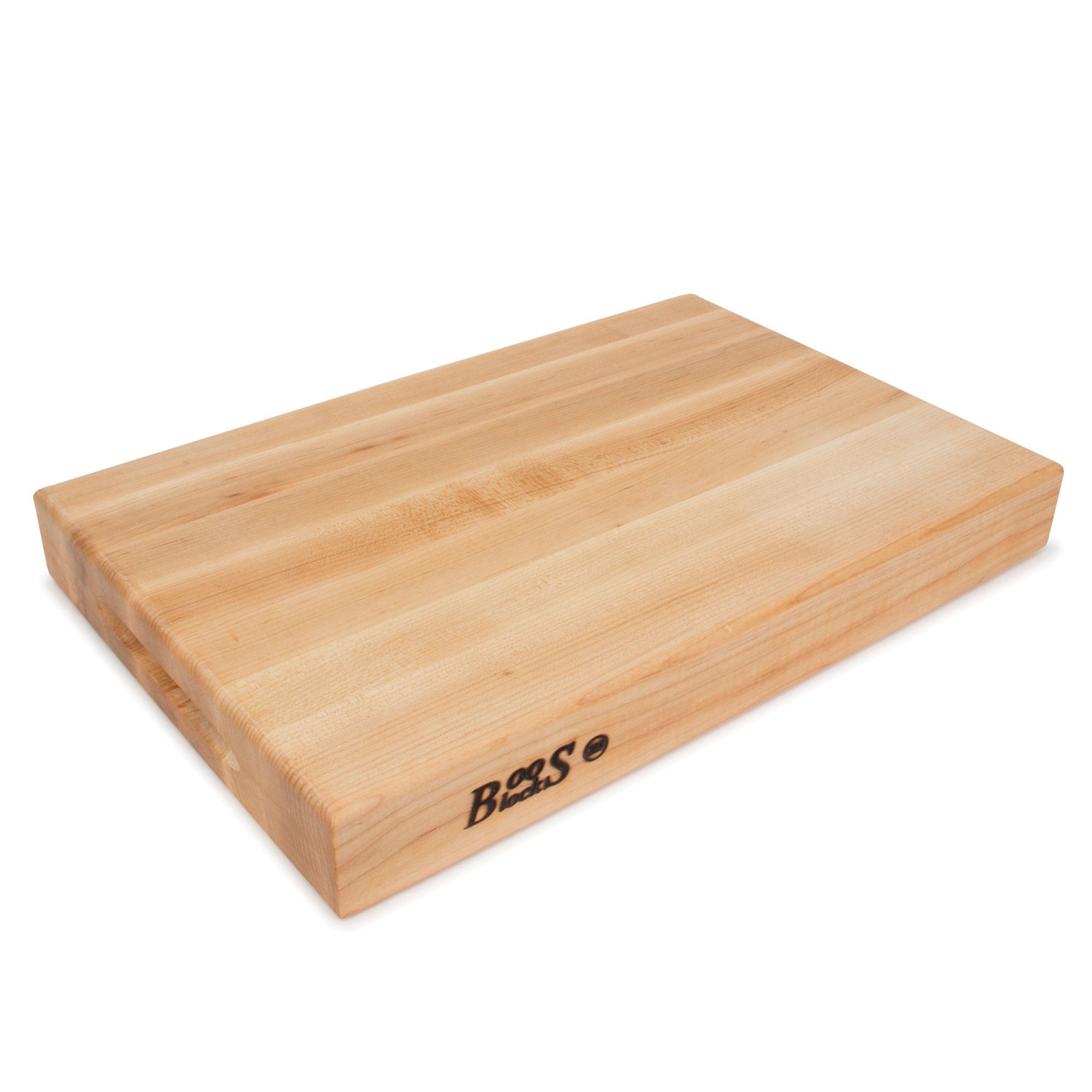 BoosBlock Maple Edge Grain Cutting Board, 12" x 18" - 2-1/4" Thick