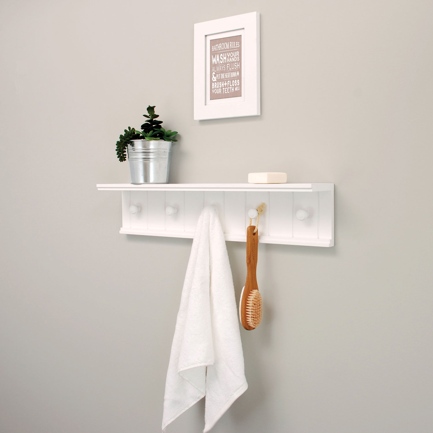 Kian Wall Shelf - White