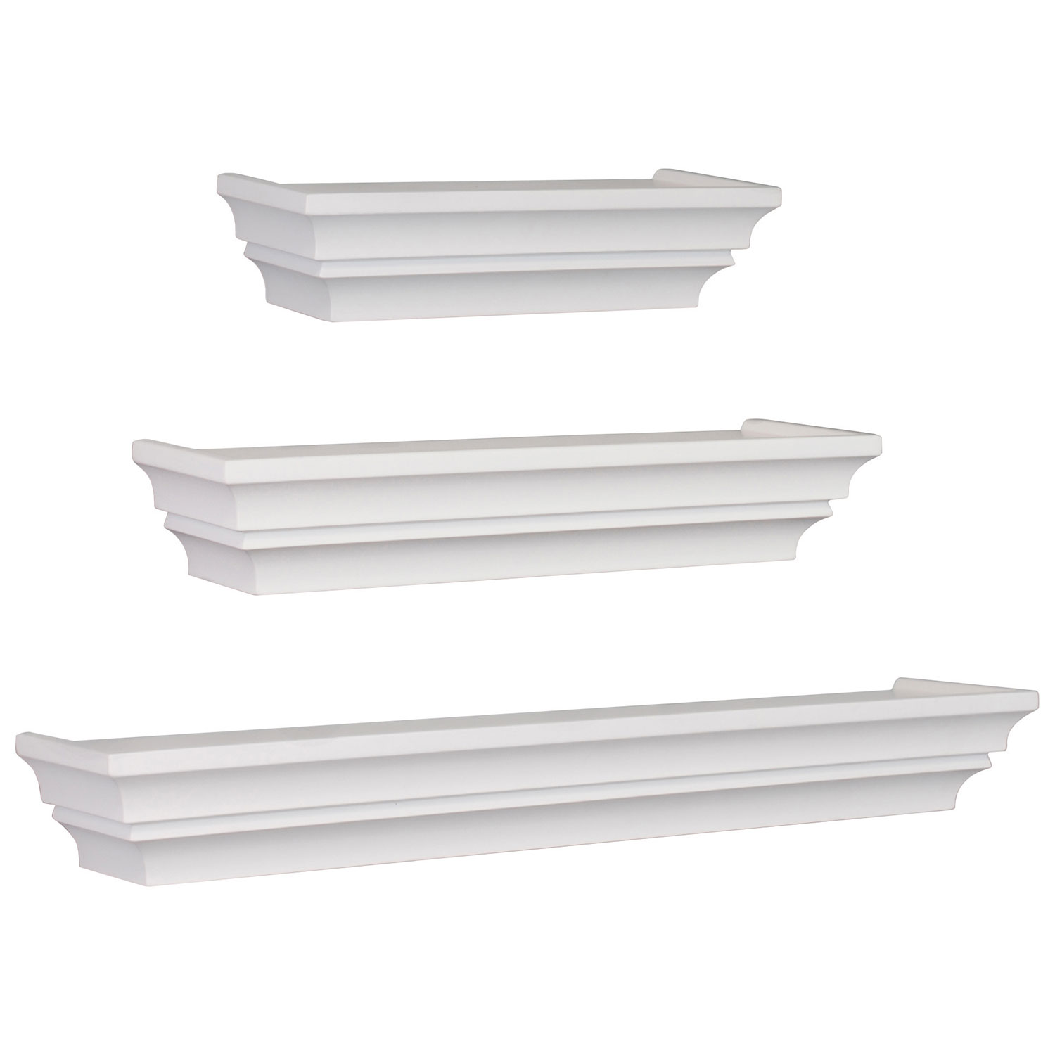 Madison 3-Piece Wall Shelf - White
