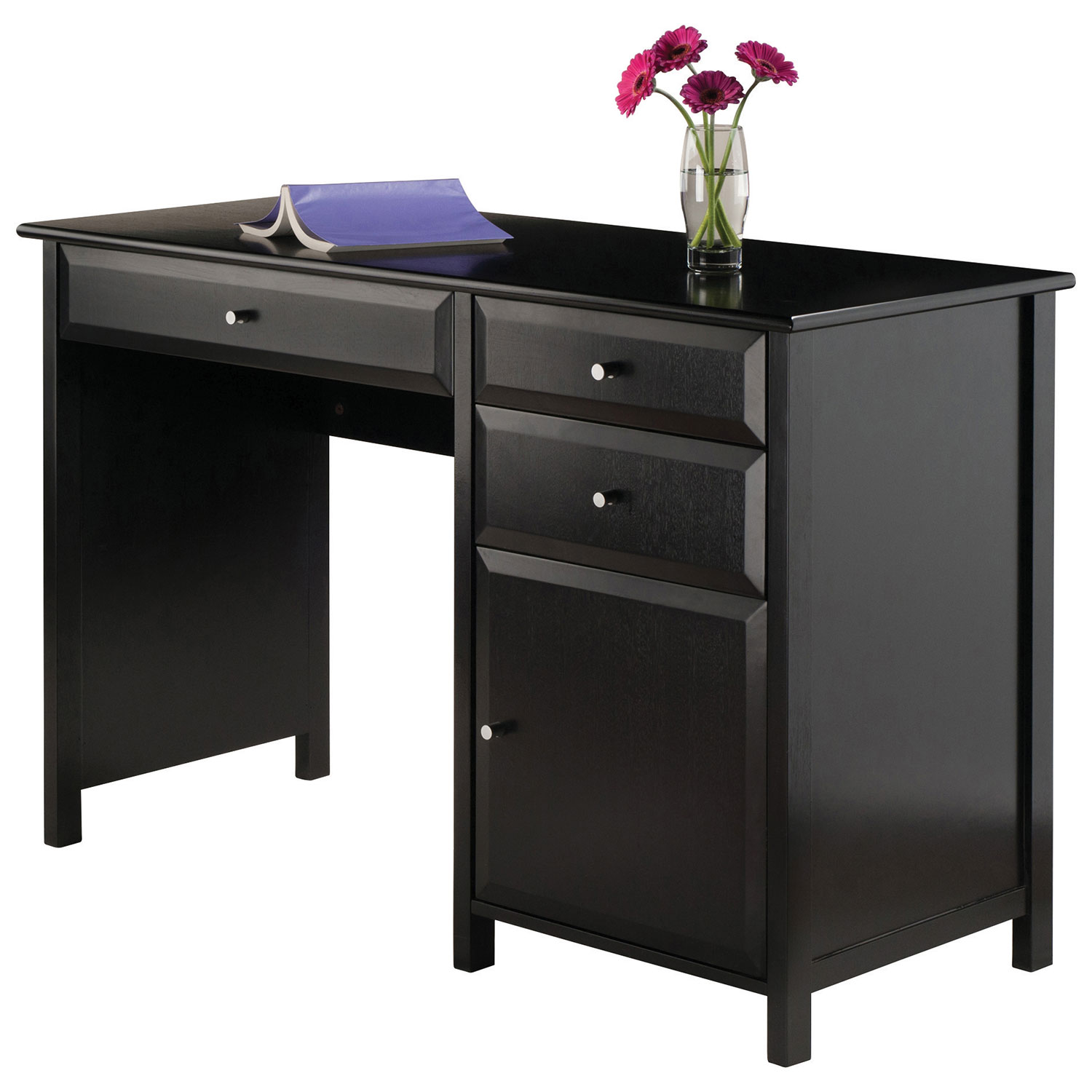Bureau transitionnel avec classeur Delta - Noir