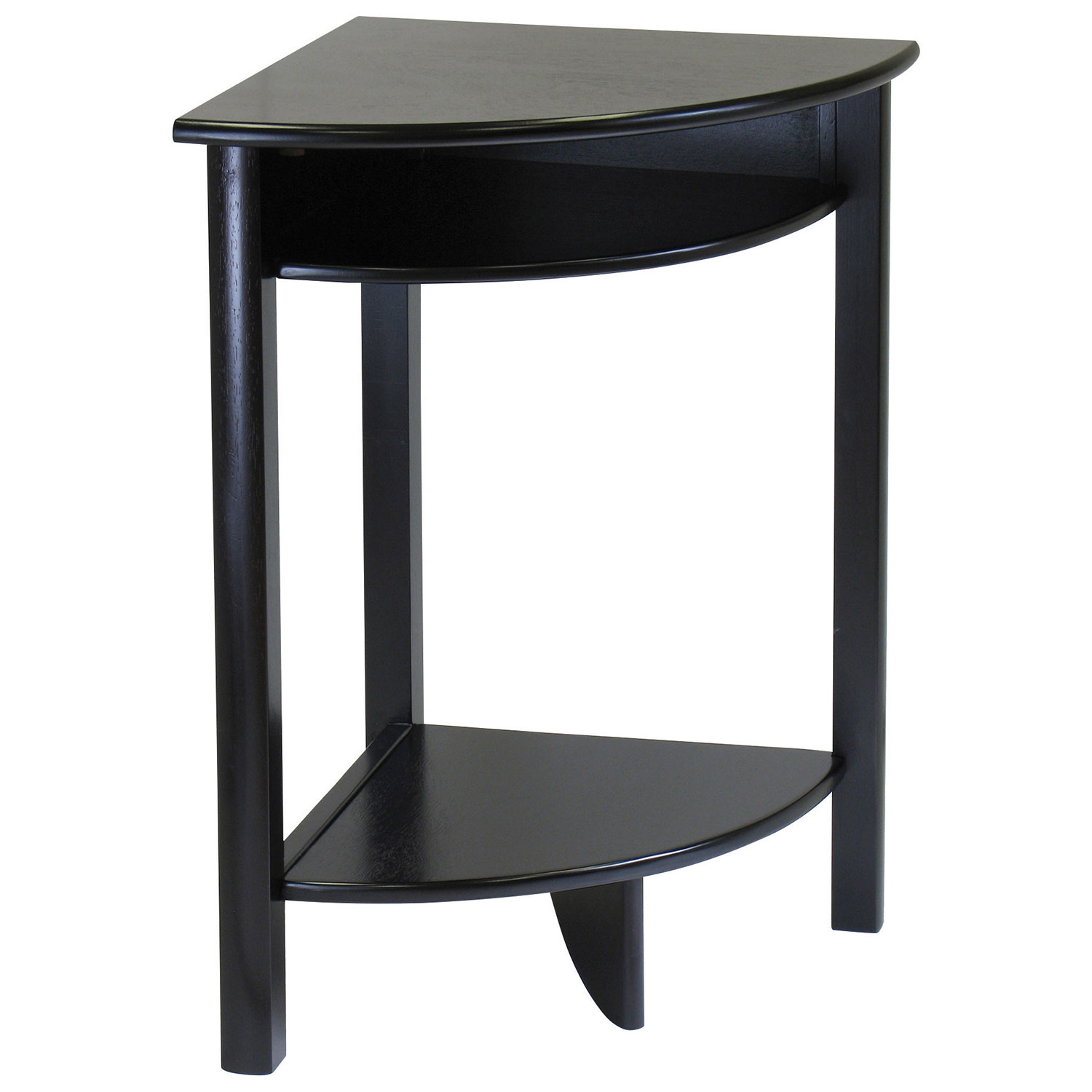 Table de coin transitionnelle Liso - Expresso foncé