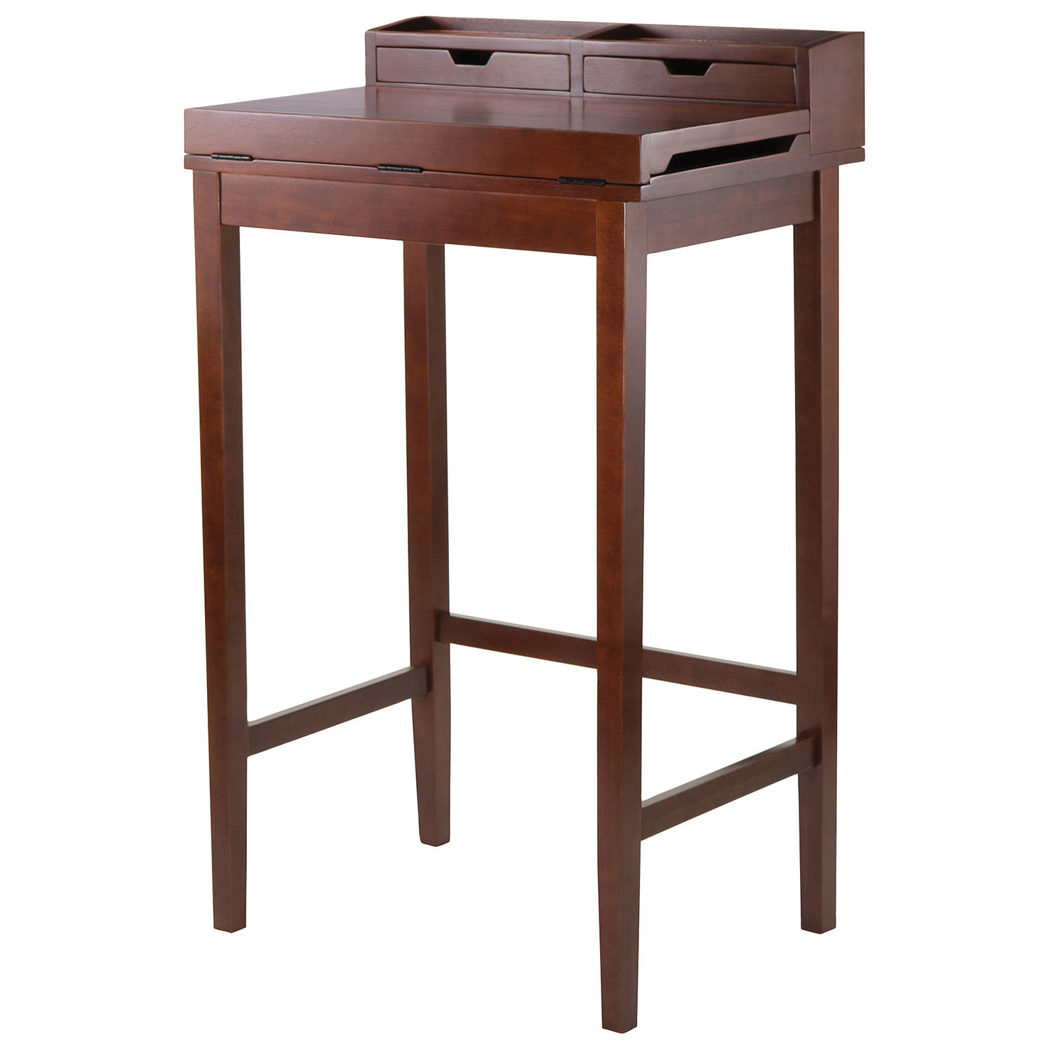 Brighton Transitional Standing Desk - Antique Walnut