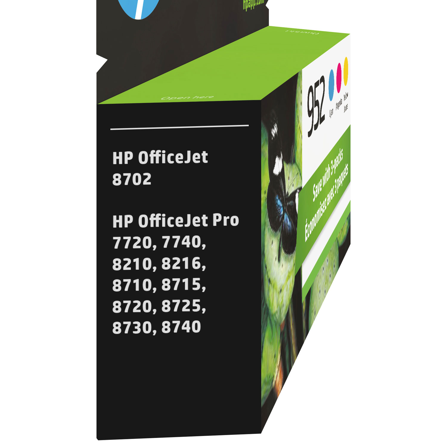 HP 952 CMY Ink 3 Pack