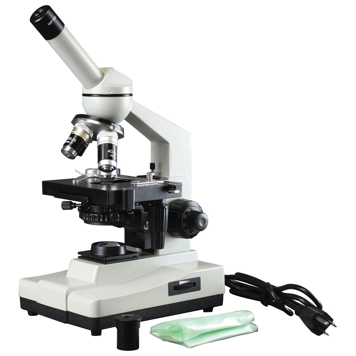 Microscope composé à éclairage à DEL 40 à 400x série 3000F de Walter Products