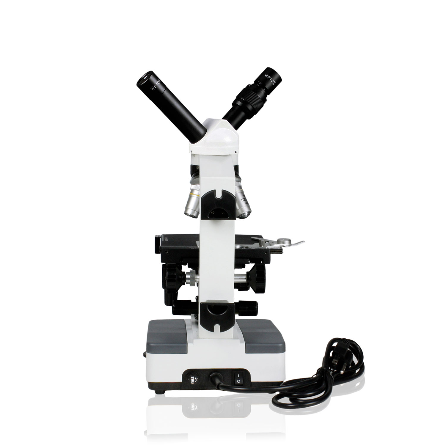 Microscope binoculaire composé à 45º de 40x à 1000x à DEL de gamme LTM de Walter Products