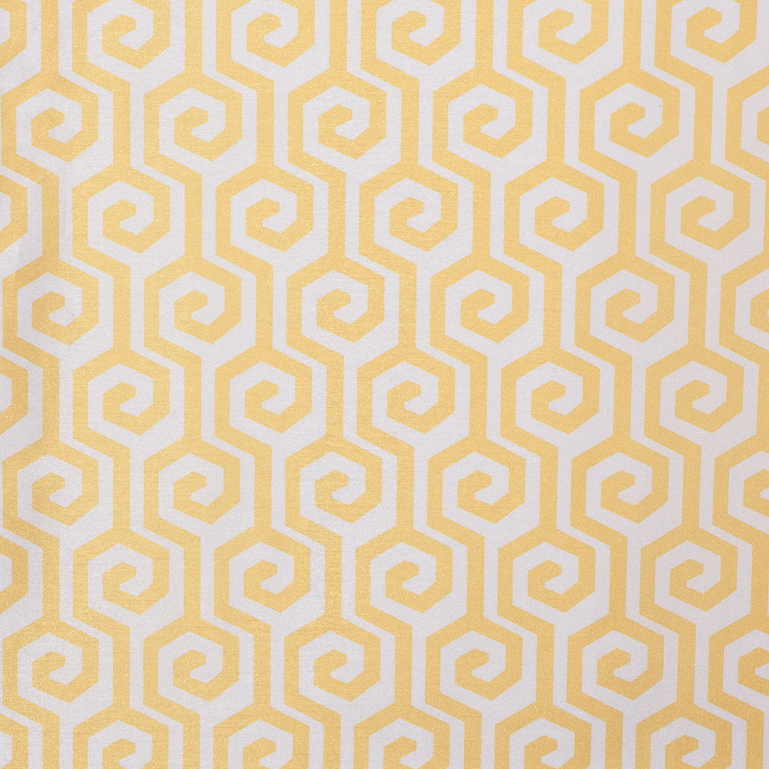 Rideau Maze de Gouchee Design - Ensemble de 2 - Jaune - Blanc