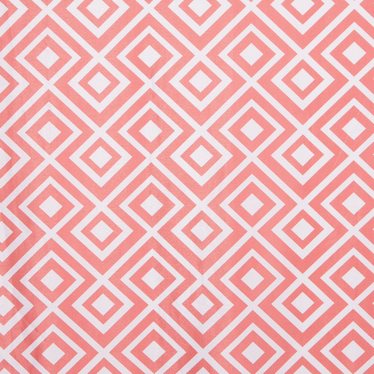 Rideau Chelsea de Gouchee Design - Ensemble de 2 - Corail - Blanc