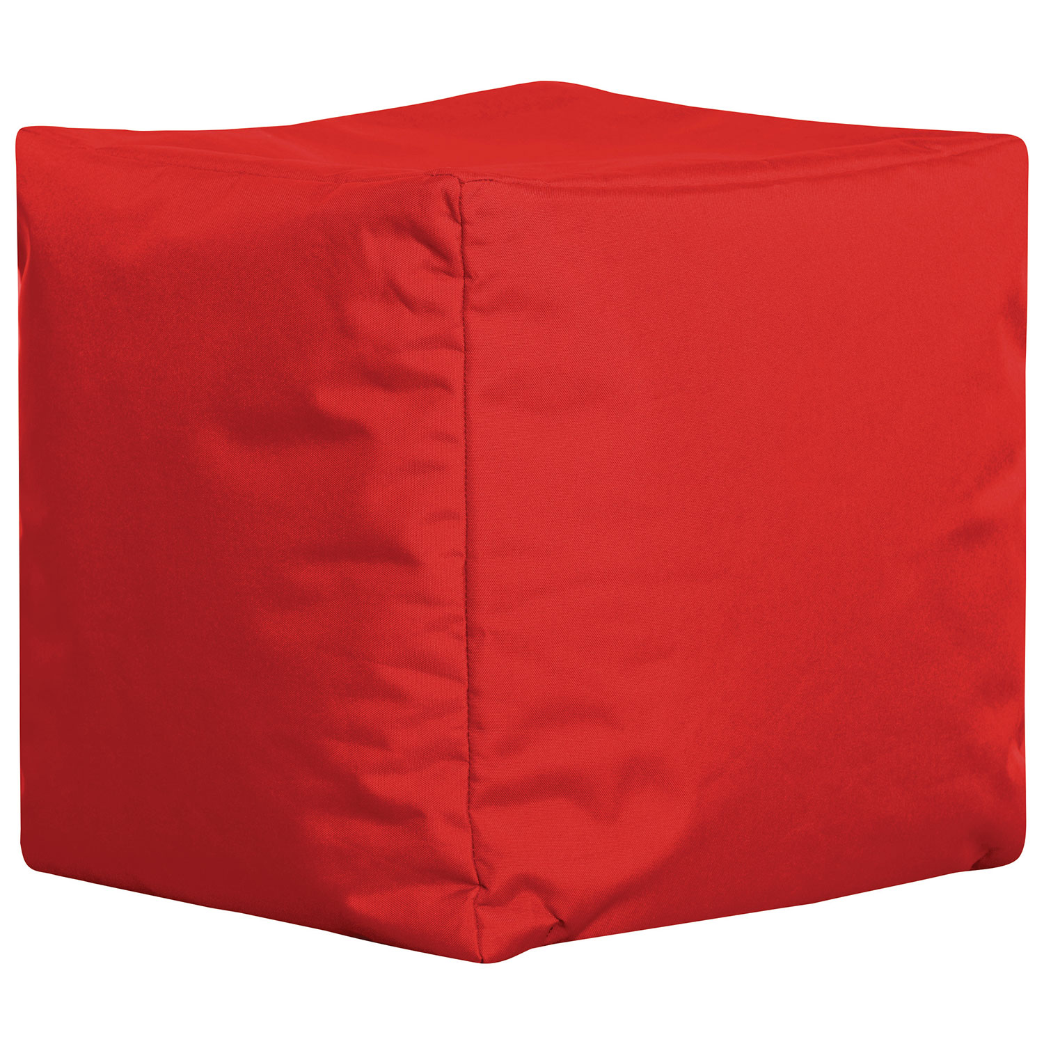Sitting Point Cube Brava Contemporary Bean Bag Chair - Red