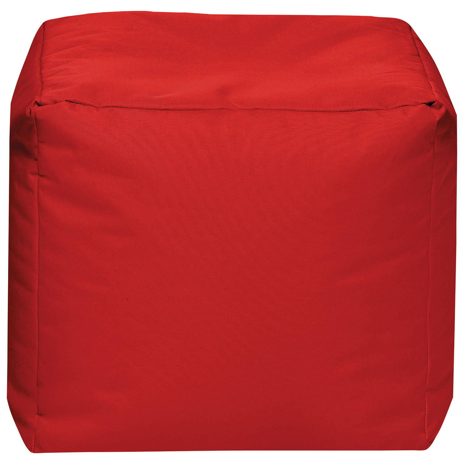 Sitting Point Cube Brava Contemporary Bean Bag Chair - Red