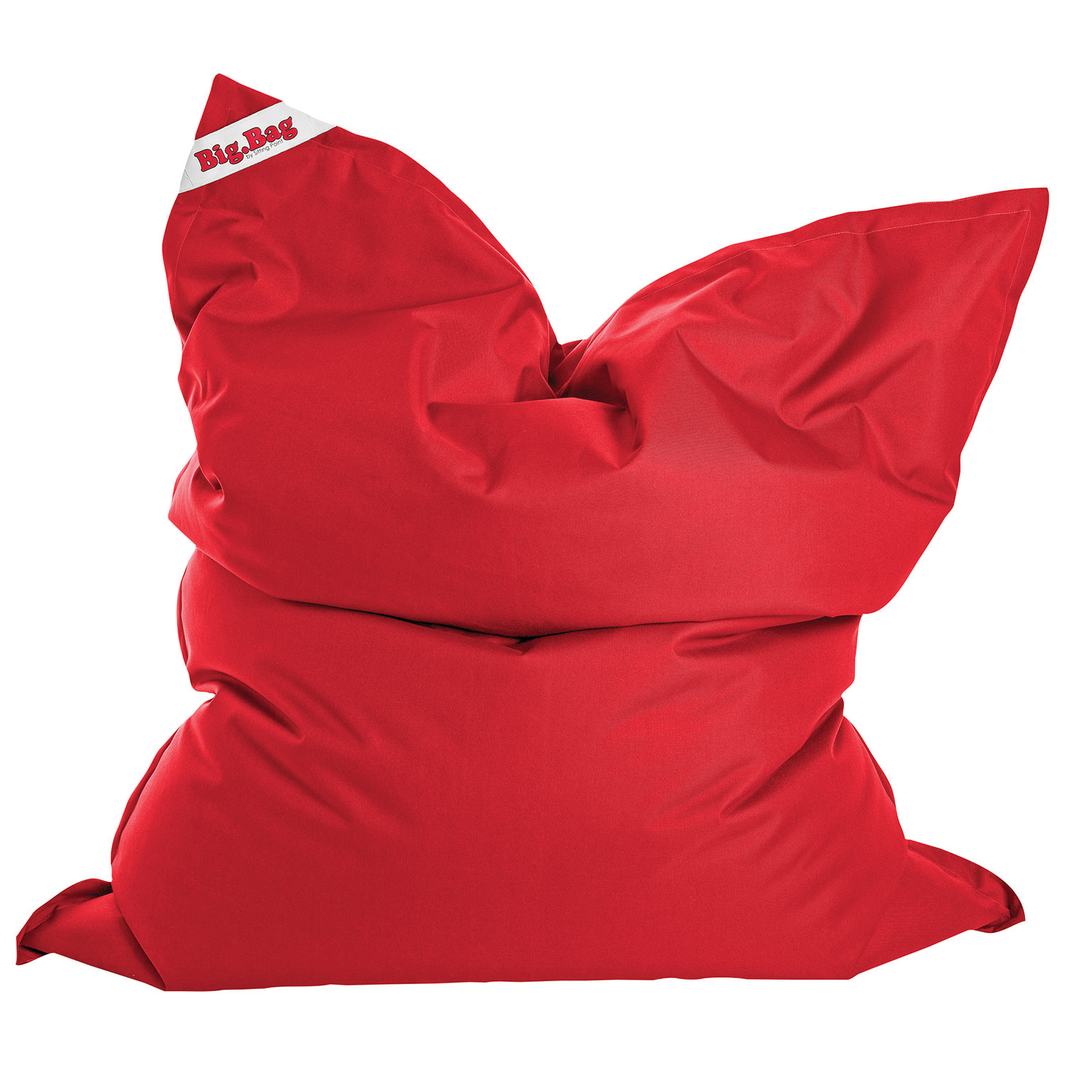 Sitting Point Brava Contemporary Bean Bag Chair - Red
