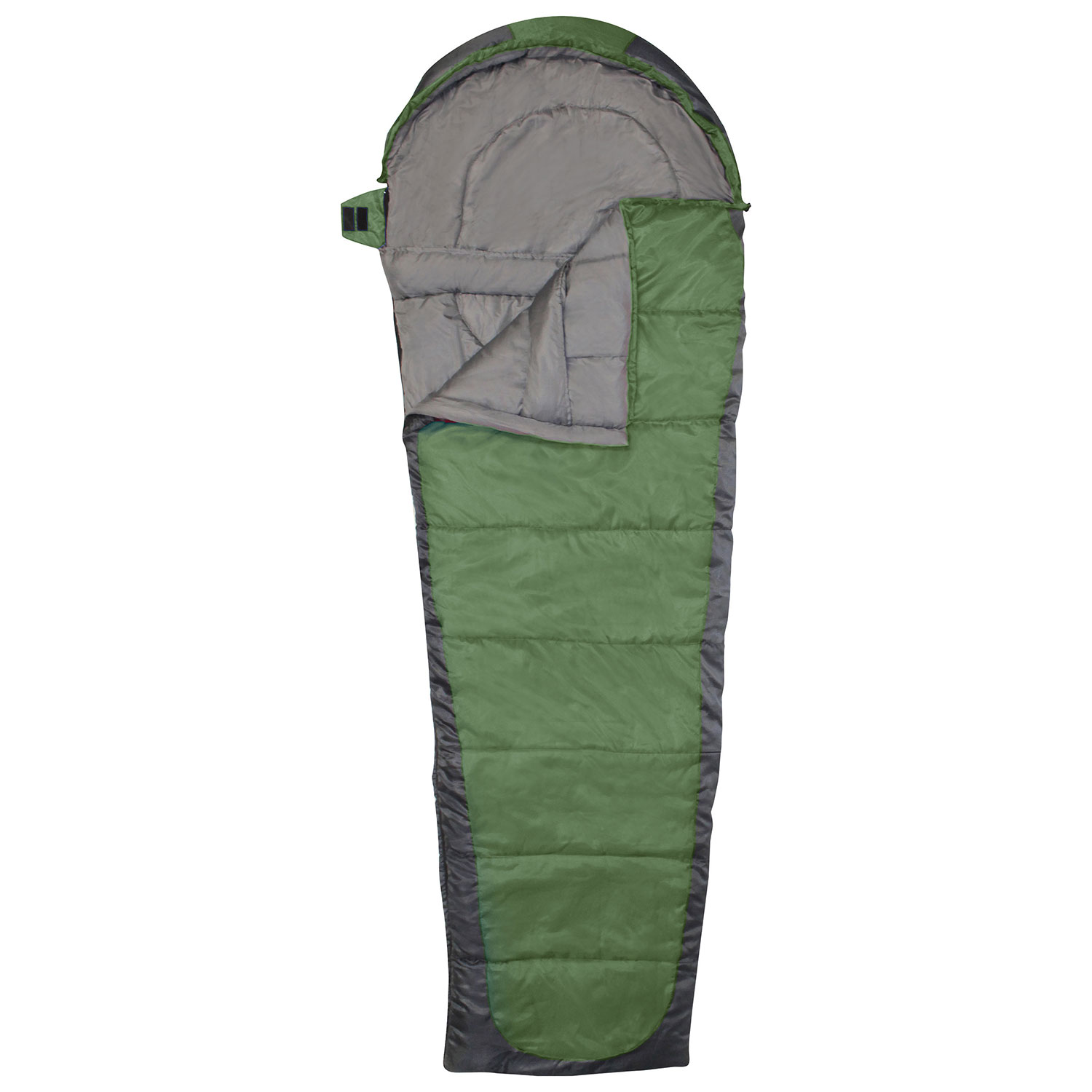 Rockwater Designs Semi-Rectangular Heat Zone Sleeping Bag (-10-Degrees Celcius) - Green/Dark Grey