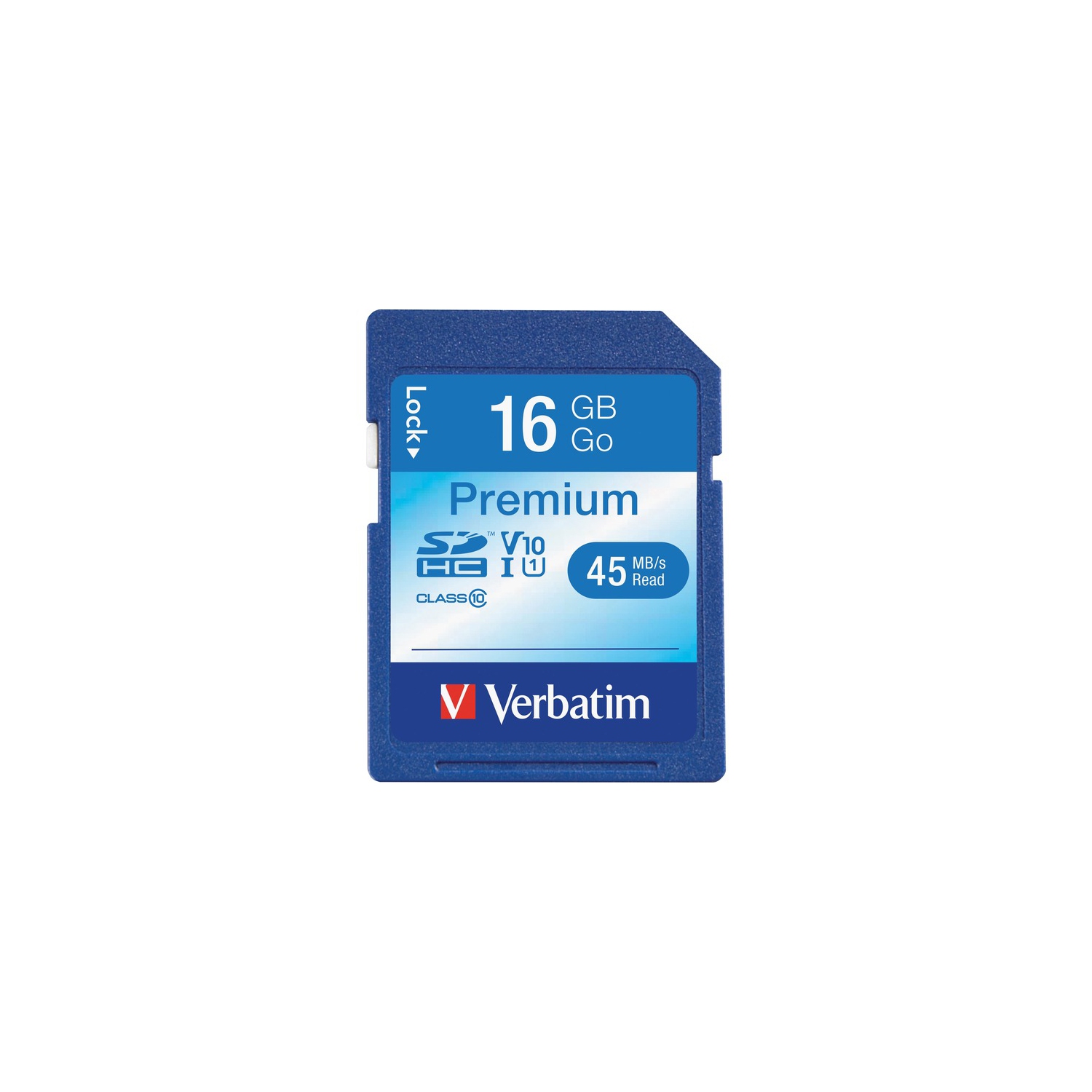 Verbatim Premium 16GB SDHC Memory Card - UHS-1 Class 10