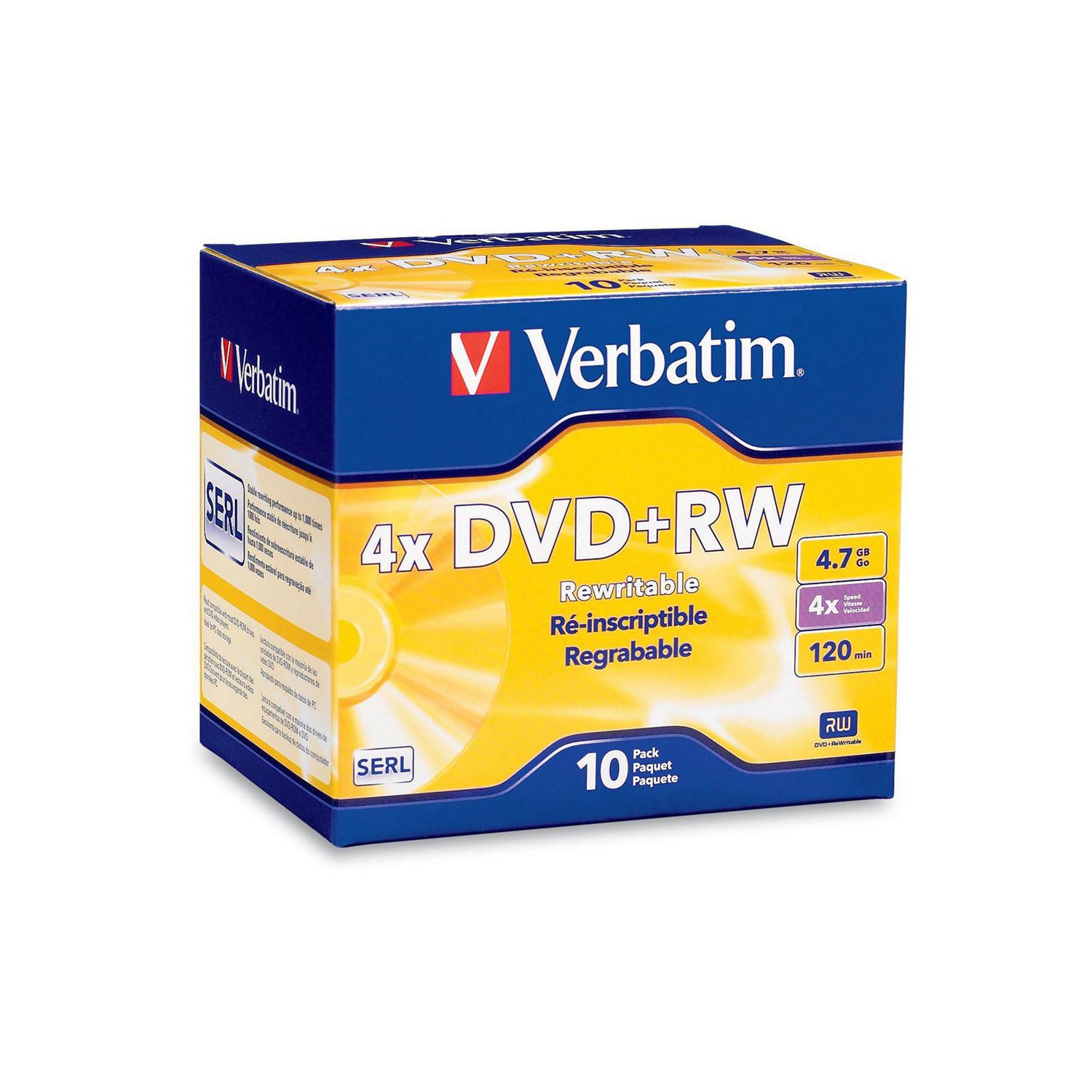 VERBATIM 10-Pack DVD+RW -
