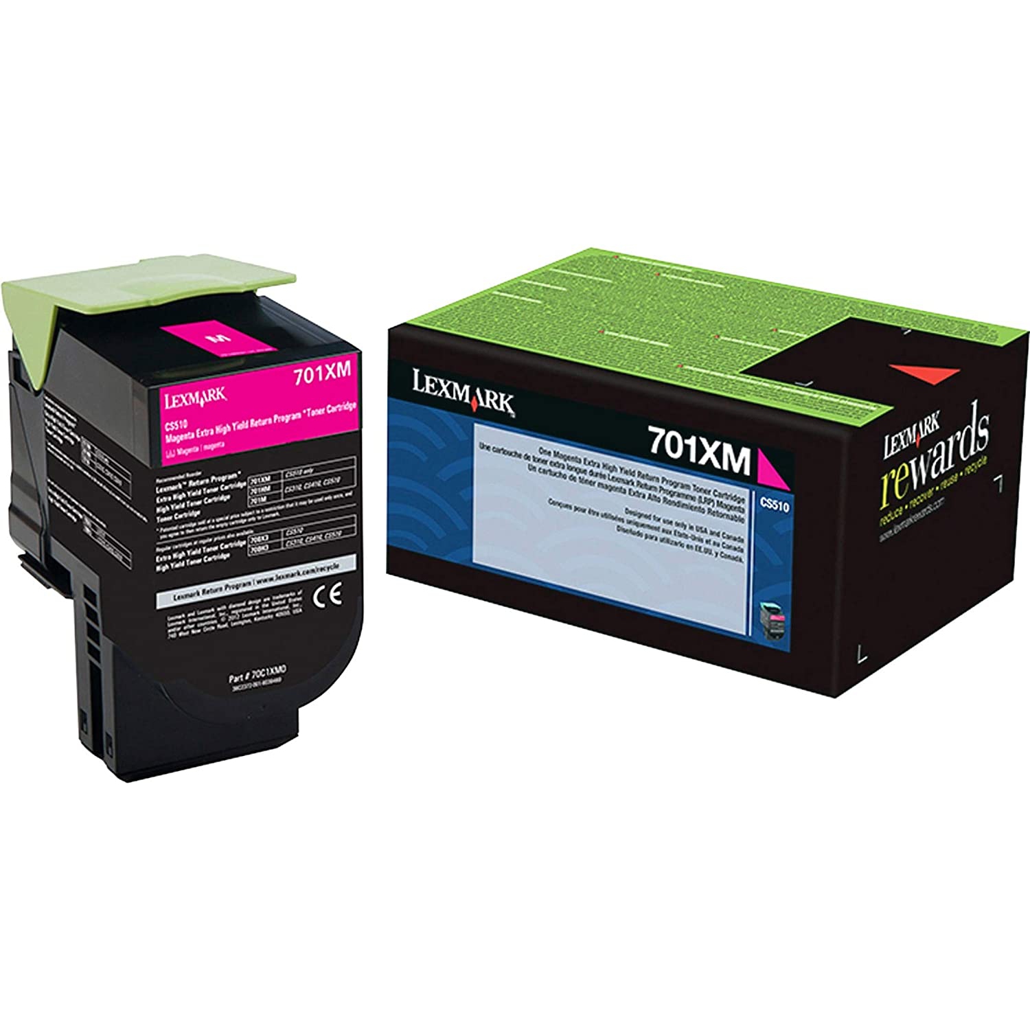Lexmark 701XM Magenta Extra High Yield Return Program Toner Cartridge