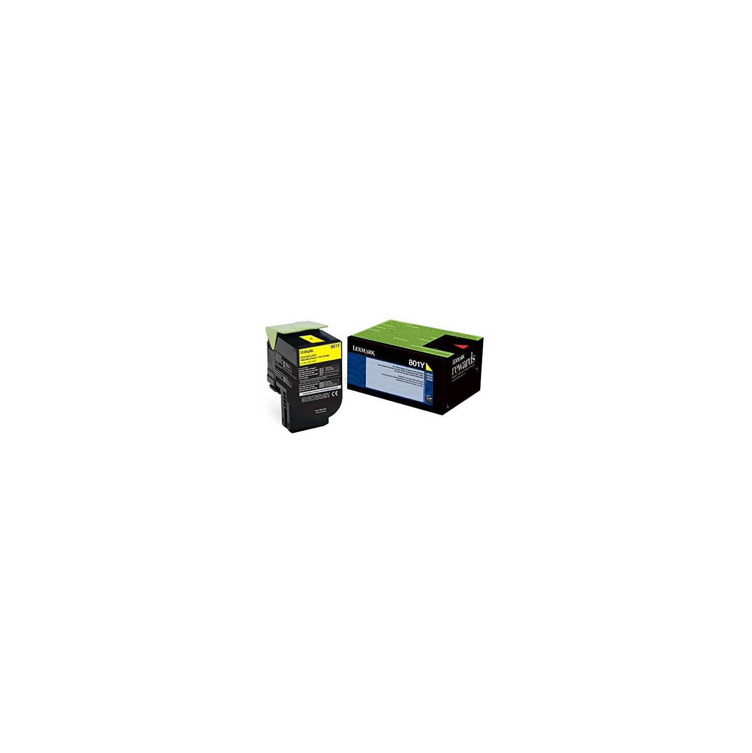 Lexmark 801Y Yellow Return Program Toner Cartridge