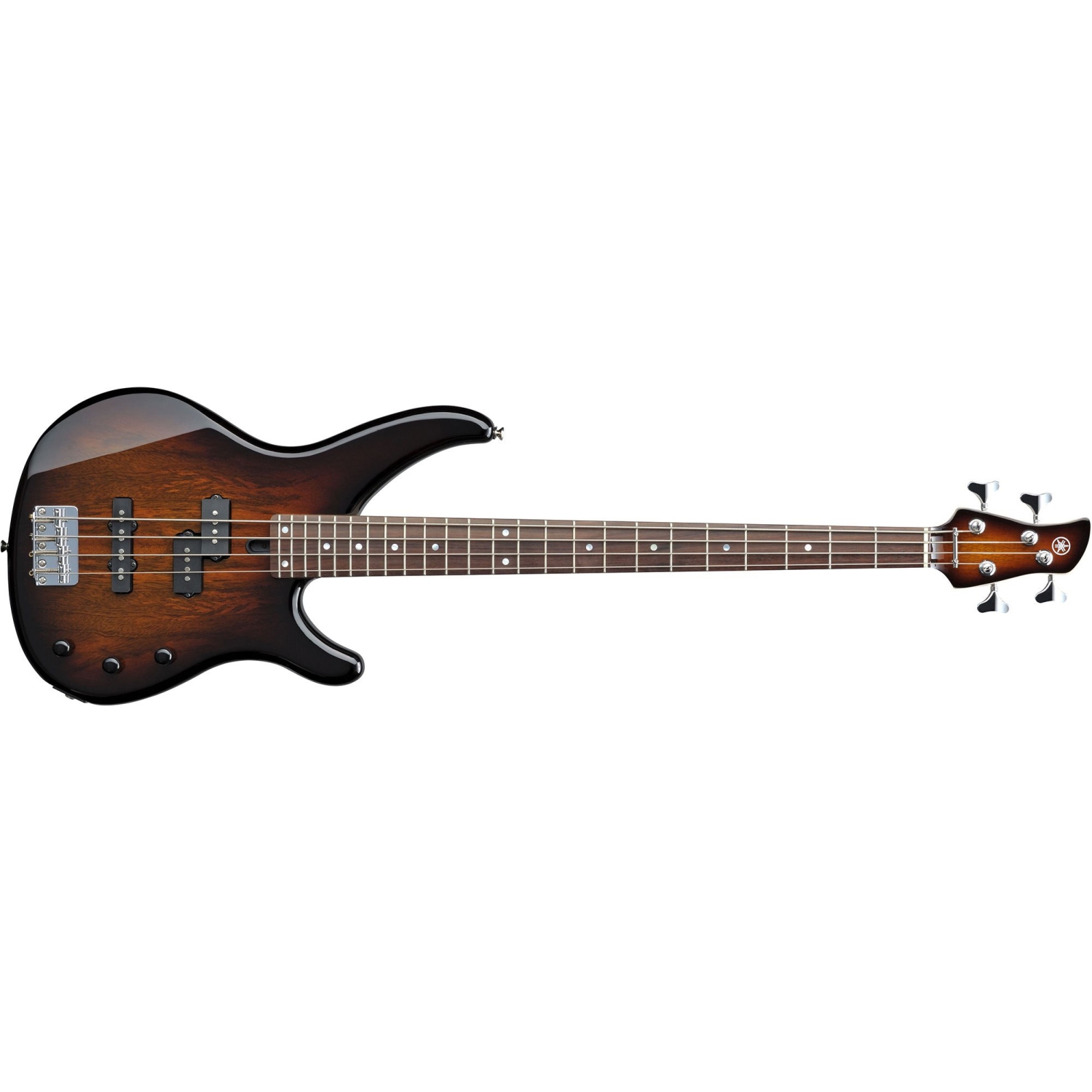Guitare basse à 4 cordes en bois exotique TRBX174EW de Yamaha - Brun tabac Sunburst