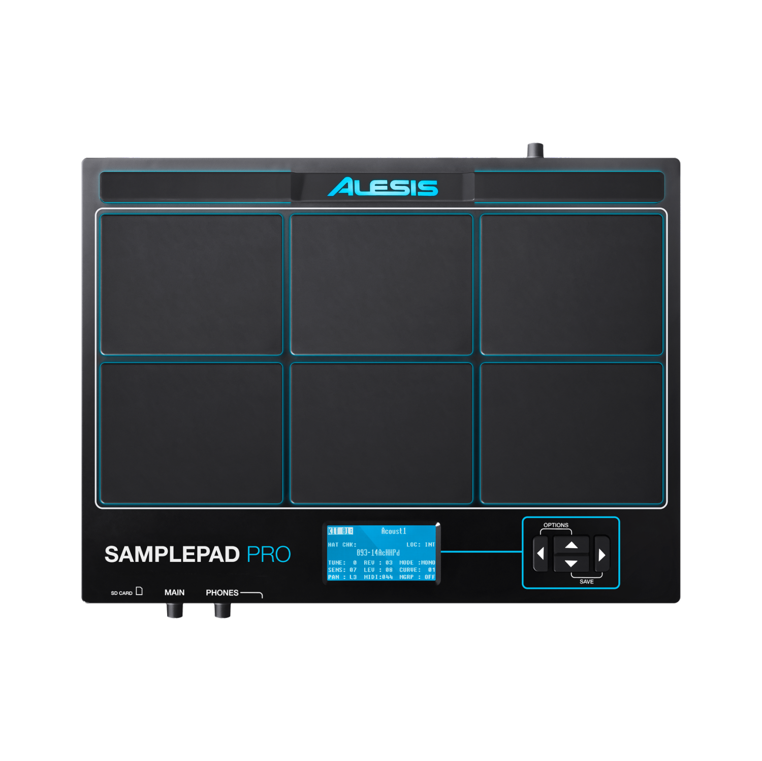 Instrument de percussion et de déclenchement d'échantillon SamplePad Pro à 8 pavés d'Alesis
