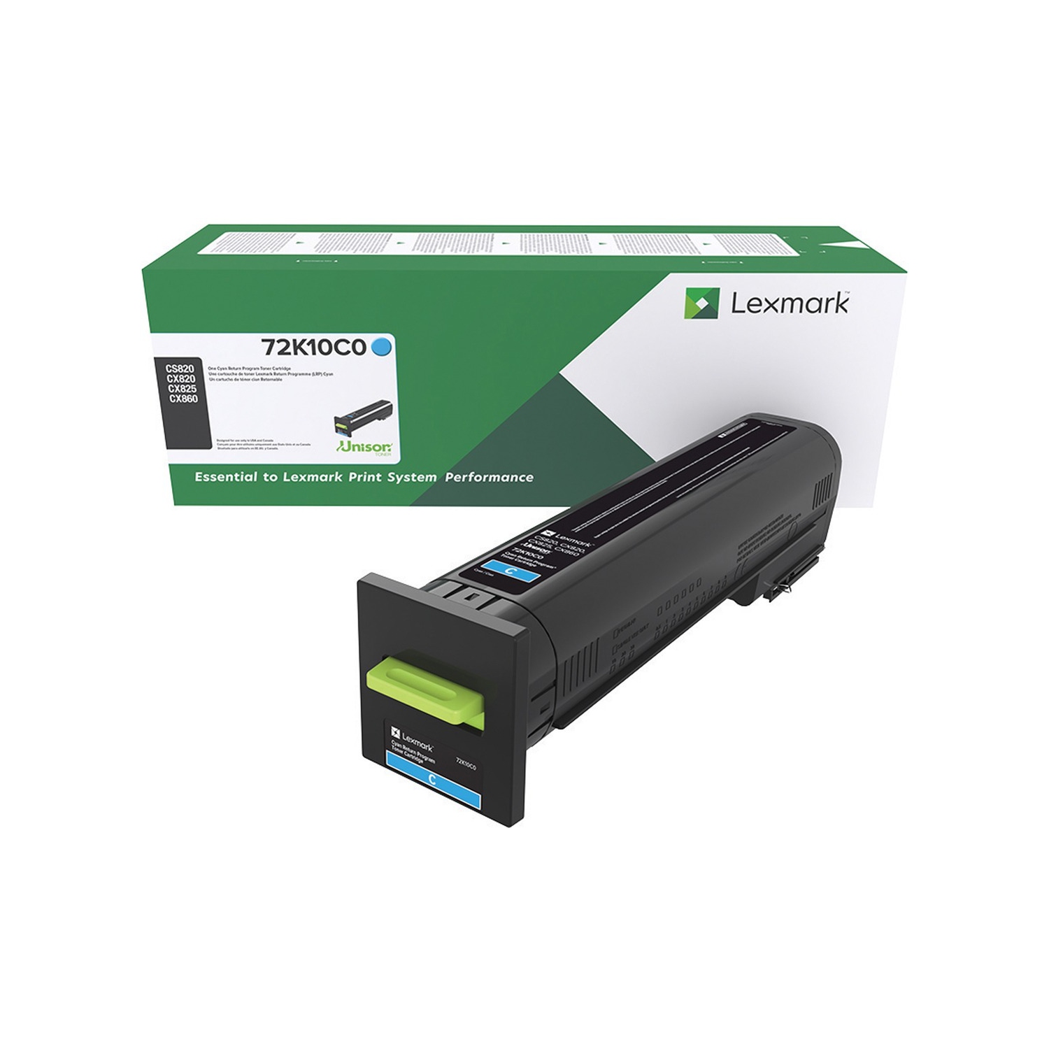 CS820 CX820 CX825 CX860 CYAN RTRNPGM TNR