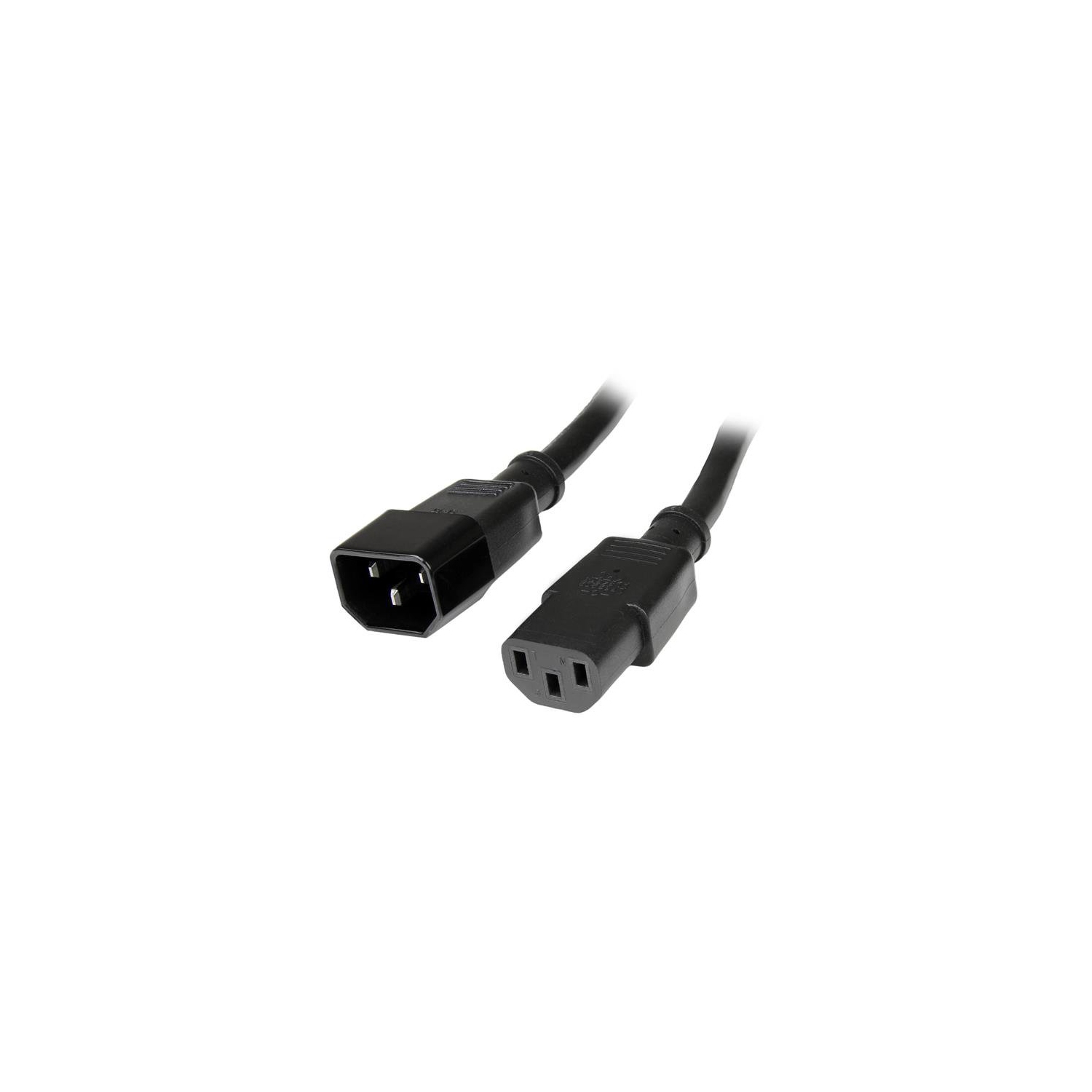 StarTech 10 ft Standard Computer Power Cord Extension - C14 to C13