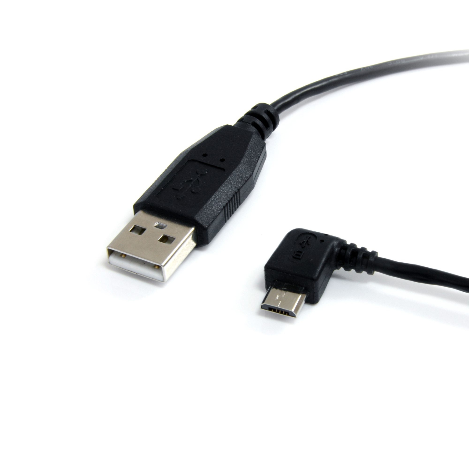 StarTech 1 ft Micro USB Cable - A to Left Angle Micro B