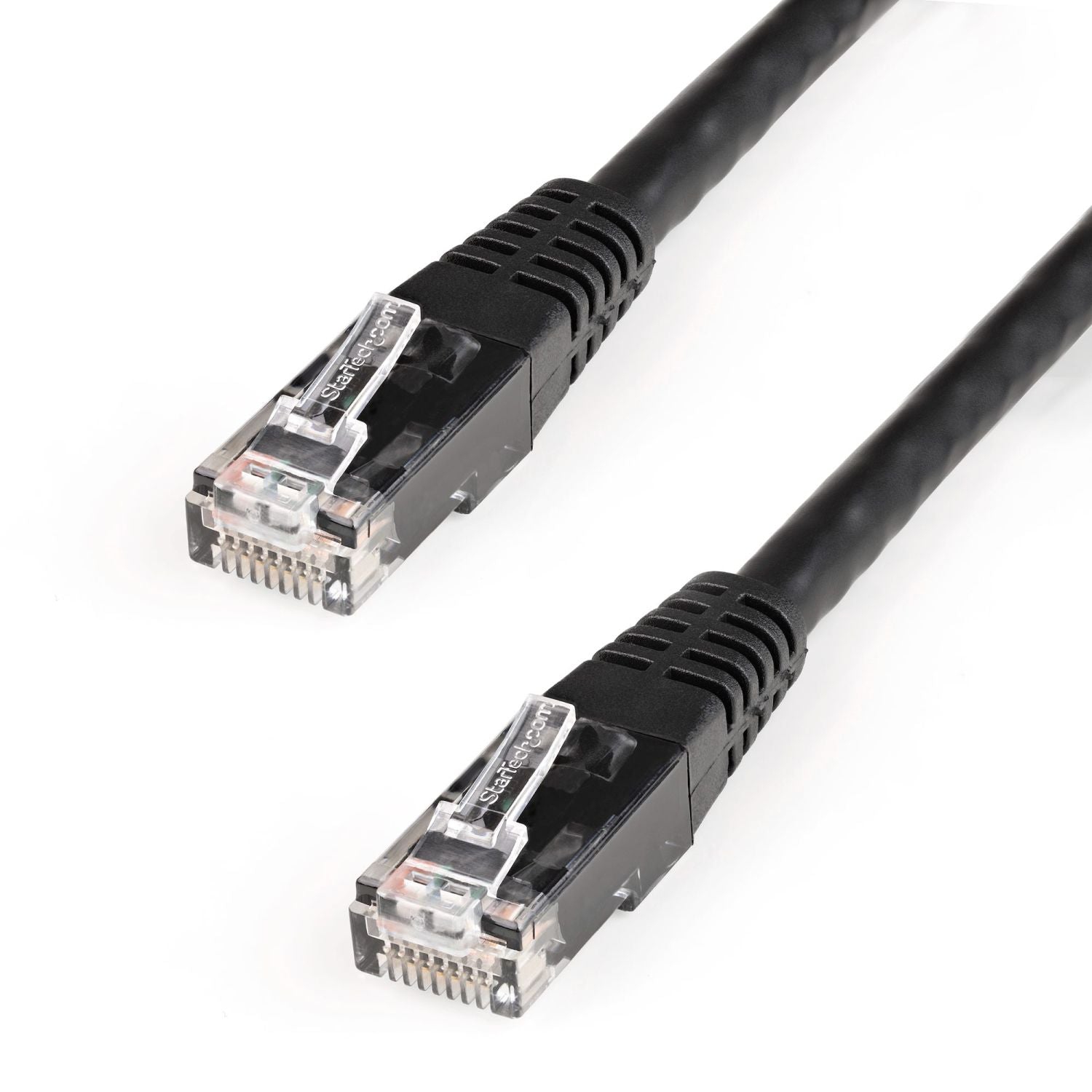 StarTech 2 ft Black Cat6 / Cat 6 Molded Patch Cable 2ft
