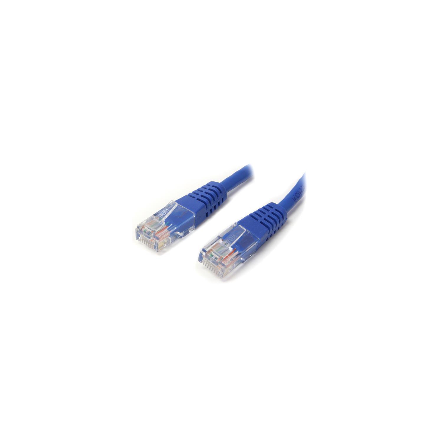 StarTech 100 ft Blue Cat5e / Cat 5 Molded Patch Cable 100ft