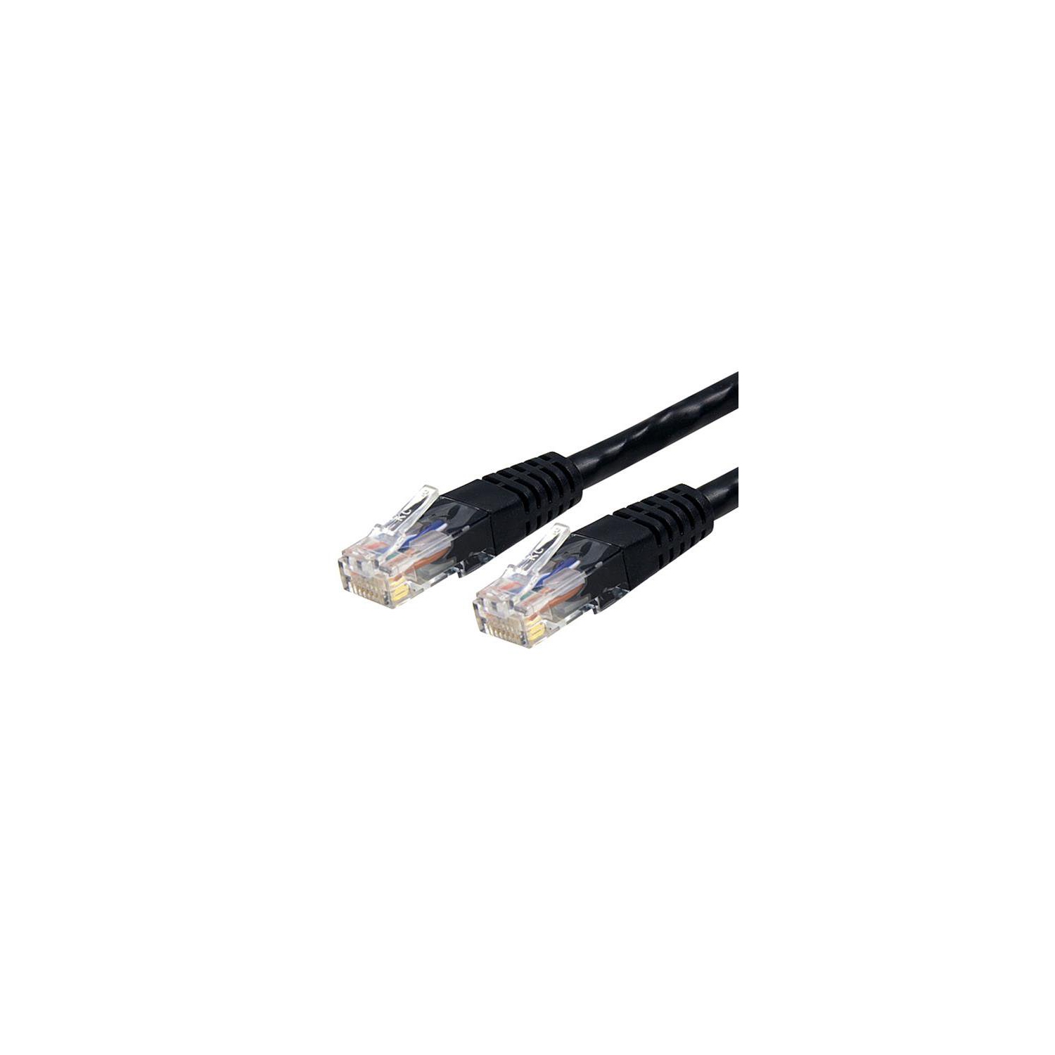 StarTech 1 ft Black Cat6 / Cat 6 Molded Patch Cable 1ft
