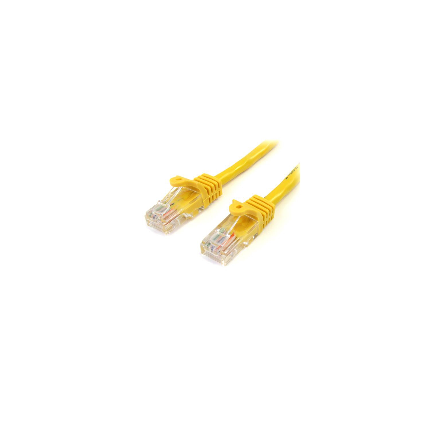 StarTech 10 ft Yellow Cat5e / Cat 5 Snagless Patch Cable 10ft