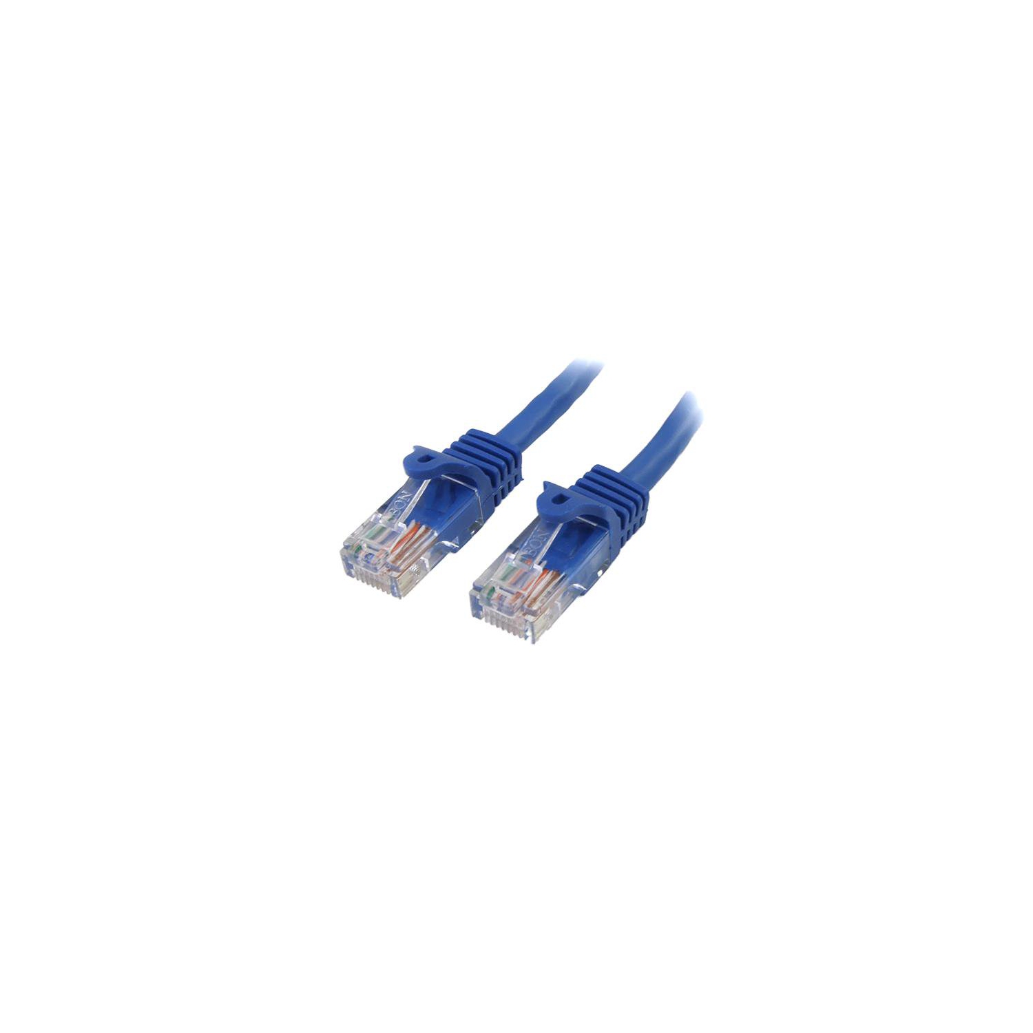 StarTech 12 ft Blue Cat5e / Cat 5 Snagless Patch Cable 12ft