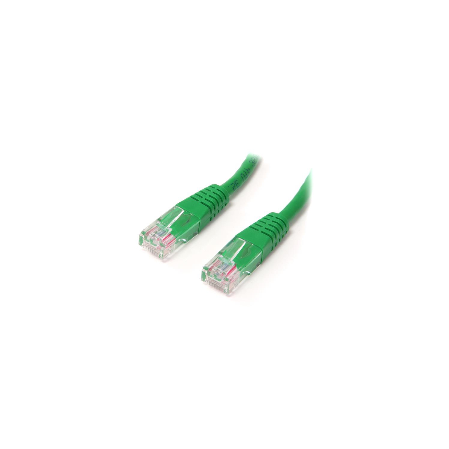 StarTech 3 ft Green Cat5e / Cat 5 Molded Patch Cable 3ft
