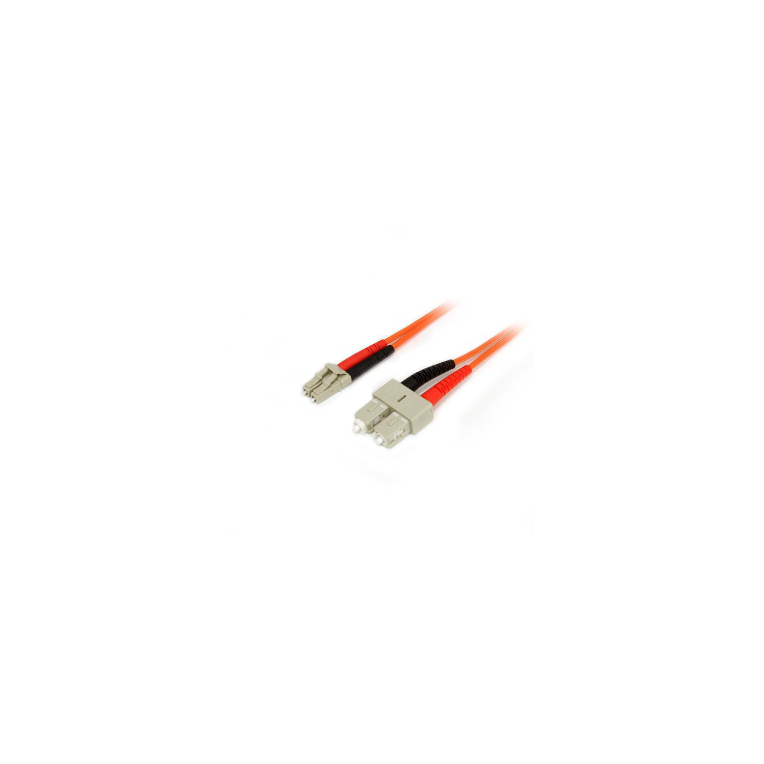 StarTech 2m Fiber Optic Cable - Multimode Duplex 50/125 - LSZH - LC/SC