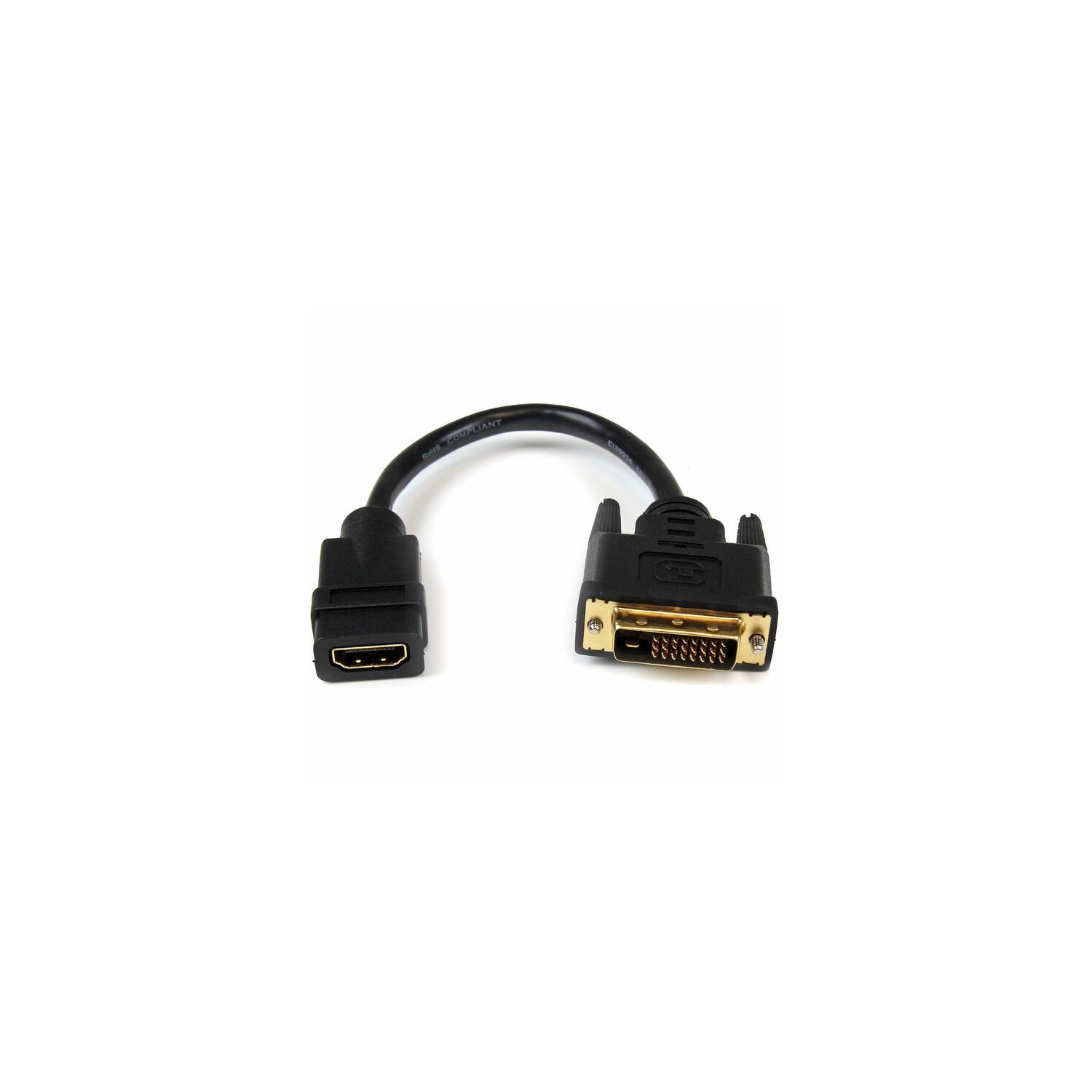 StarTech 8" HDMI Male to DVI Female Video Cable Adapter - HDMI to DVI-D