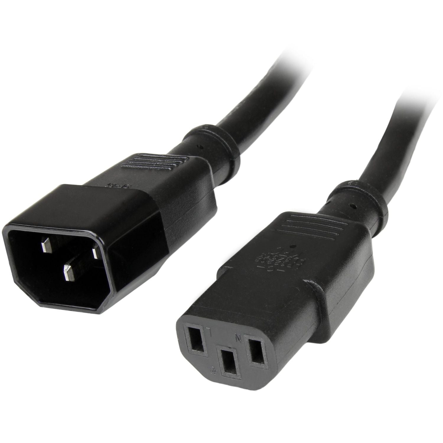 StarTech 14AWG Computer Power Cord Extension - C14 to C13 Power Cable