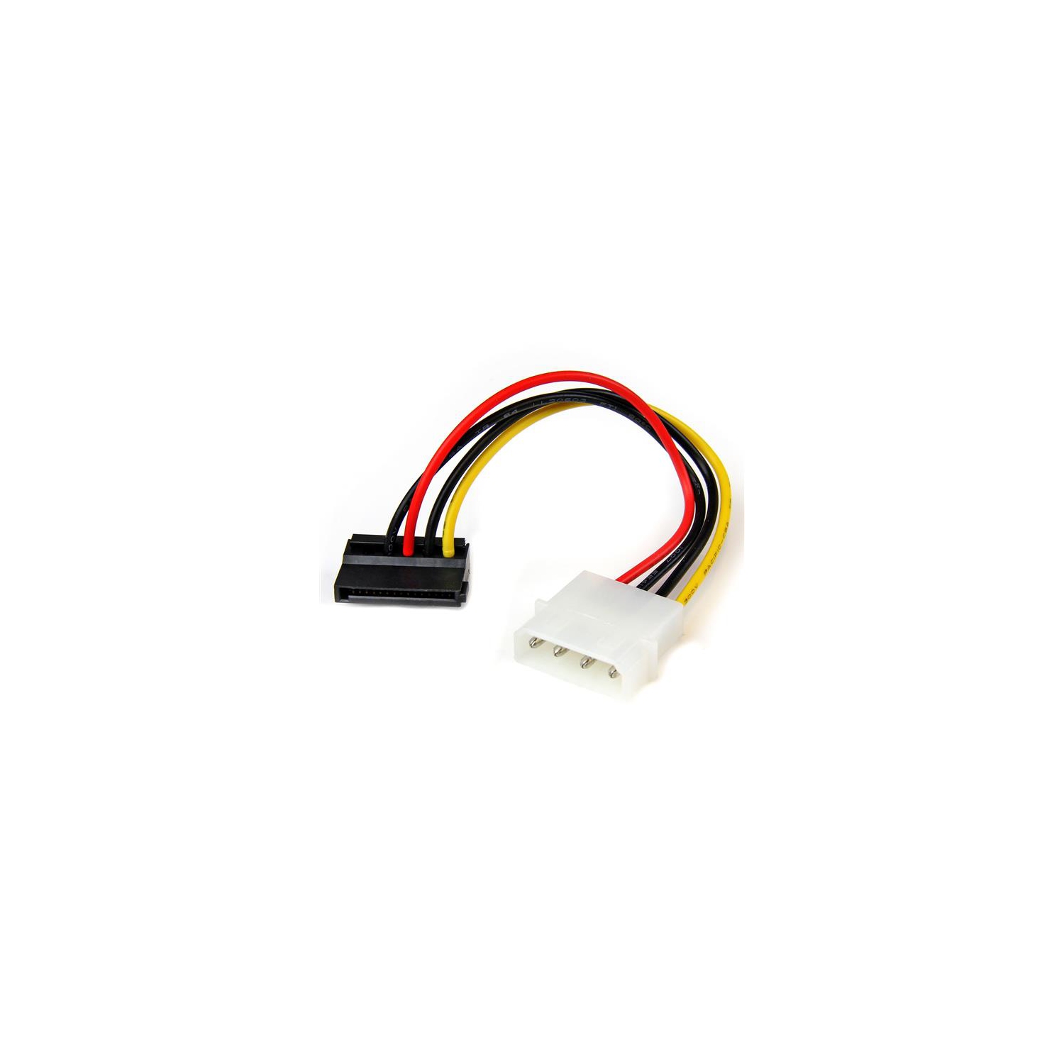 StarTech 6in 4 Pin Molex to Left Angle SATA Power Cable Adapter