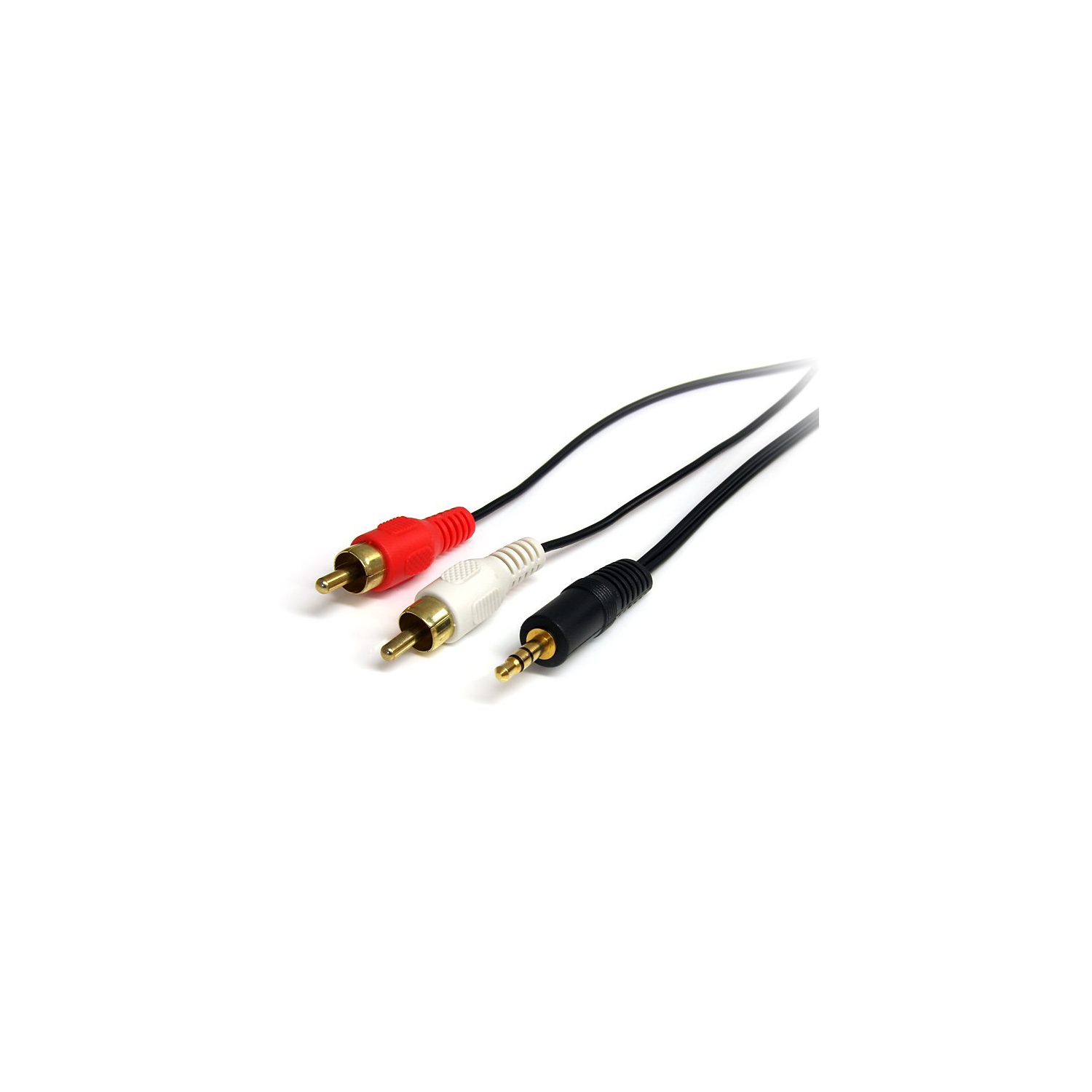 StarTech 3 ft Stereo Audio Cable - 3.5mm Male to 2x RCA Male
